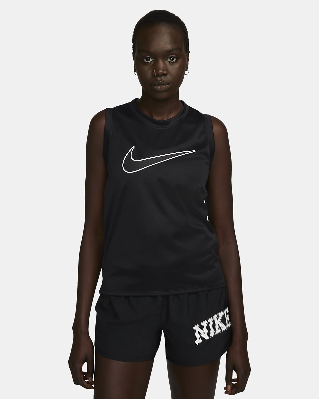 borde Aparte director Nike Dri-FIT Swoosh Camiseta de tirantes de running - Mujer. Nike ES