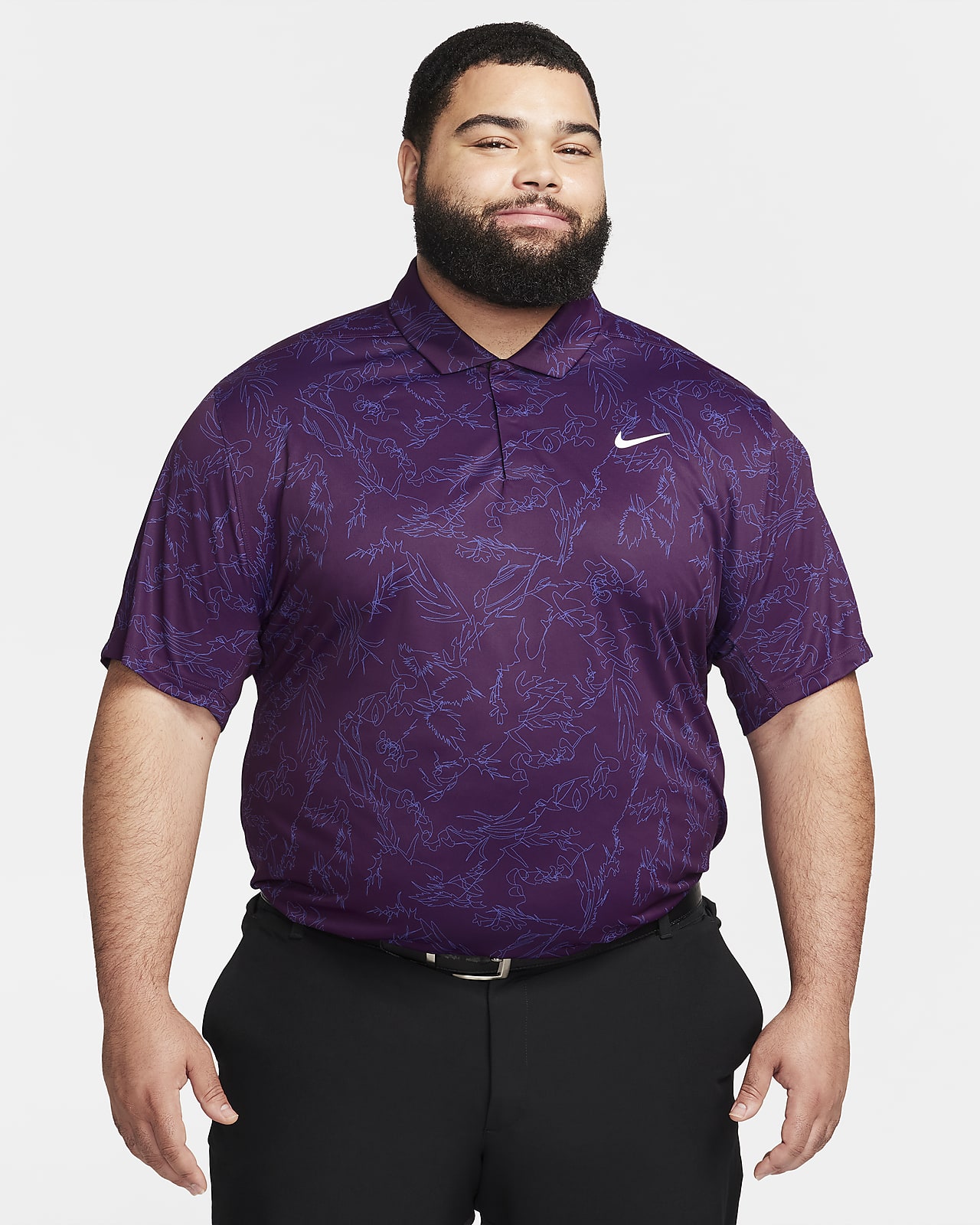 Lilac nike shop golf shirt