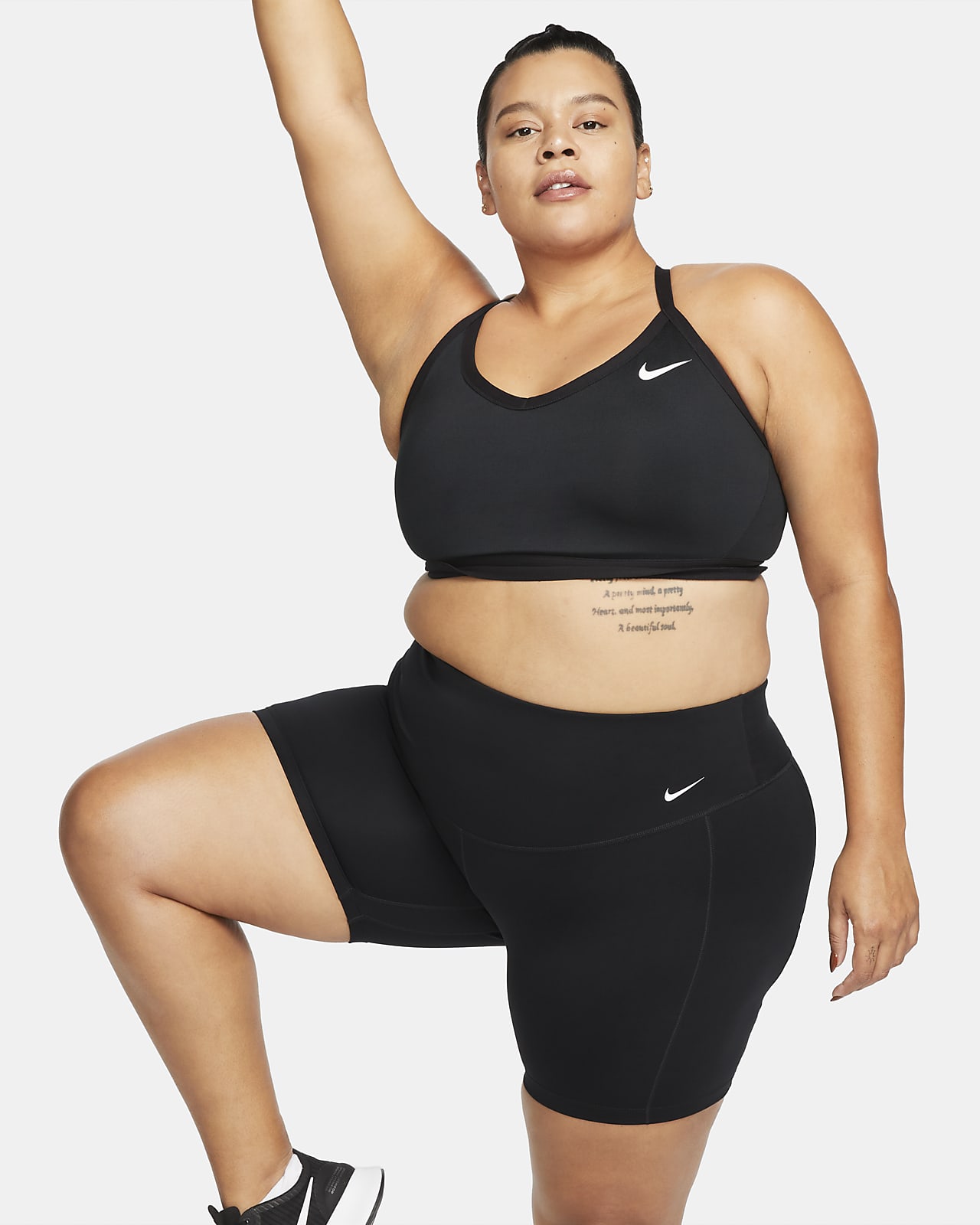 Nike One Leak Protection: Women's Mid-Rise 18cm (approx.) Period Biker  Shorts (Plus Size)