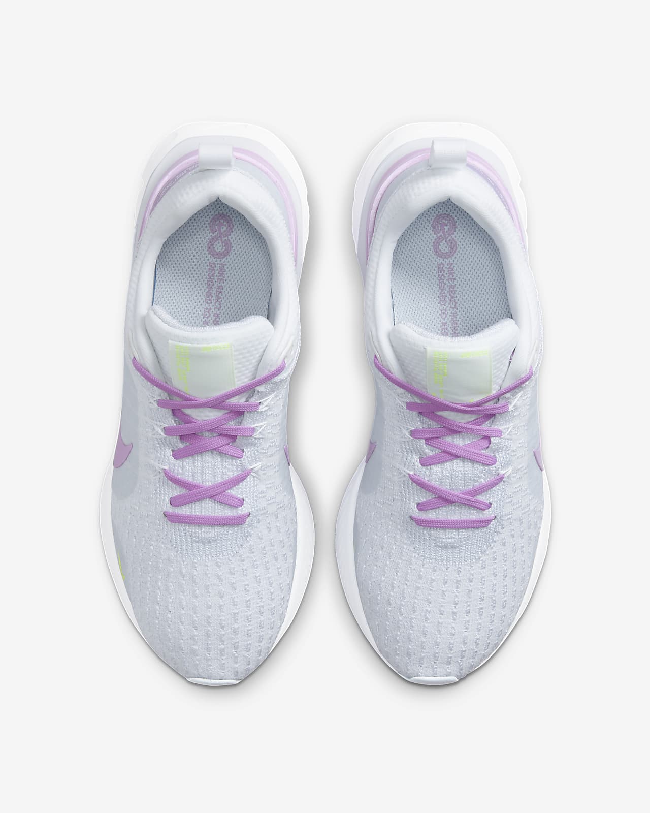 Nike Women's React Infinity 3 Running Shoes, Size 9, White/Fuschia