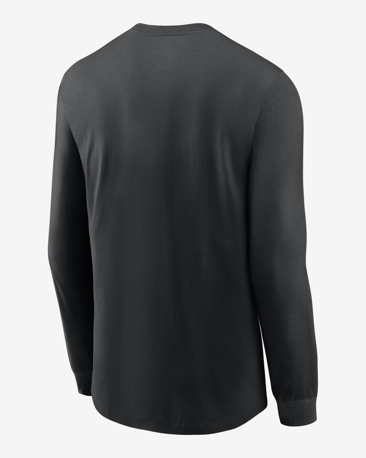 Nike Men's RFLCTV Logo (NFL Las Vegas Raiders) Men’s Long-Sleeve T-Shirt Black
