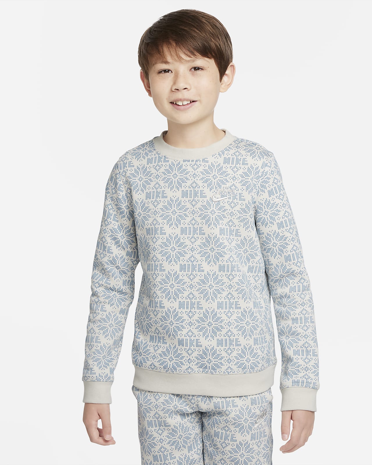 Nike Sportswear Club Fleece Big Kids’ Holiday Sweatshirt