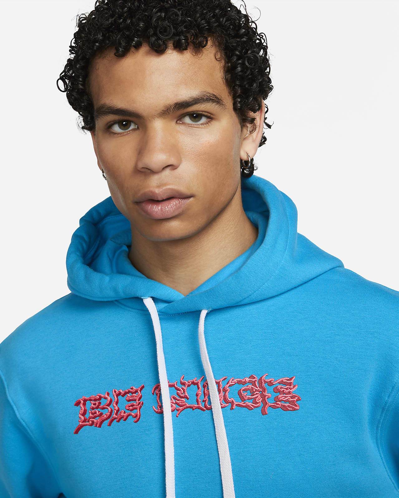 Nike Sportswear Club Fleece Hoodie Sweatshirt in Red for Men