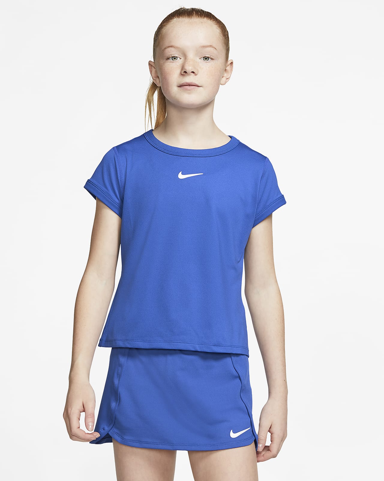 NikeCourt Dri-FIT Big Kids' (Girls') Tennis Top