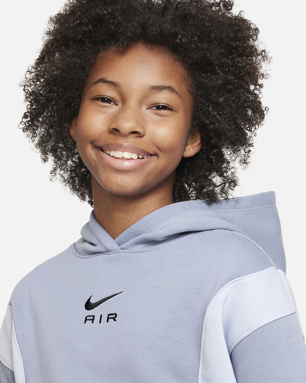 Nike Air Big Kids' French Terry Hoodie.