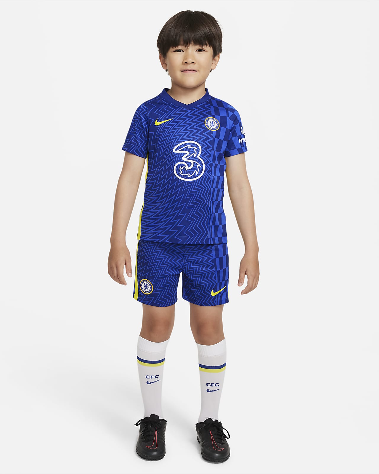 Chelsea FC 2021/22 Home-fodboldsæt til mindre børn