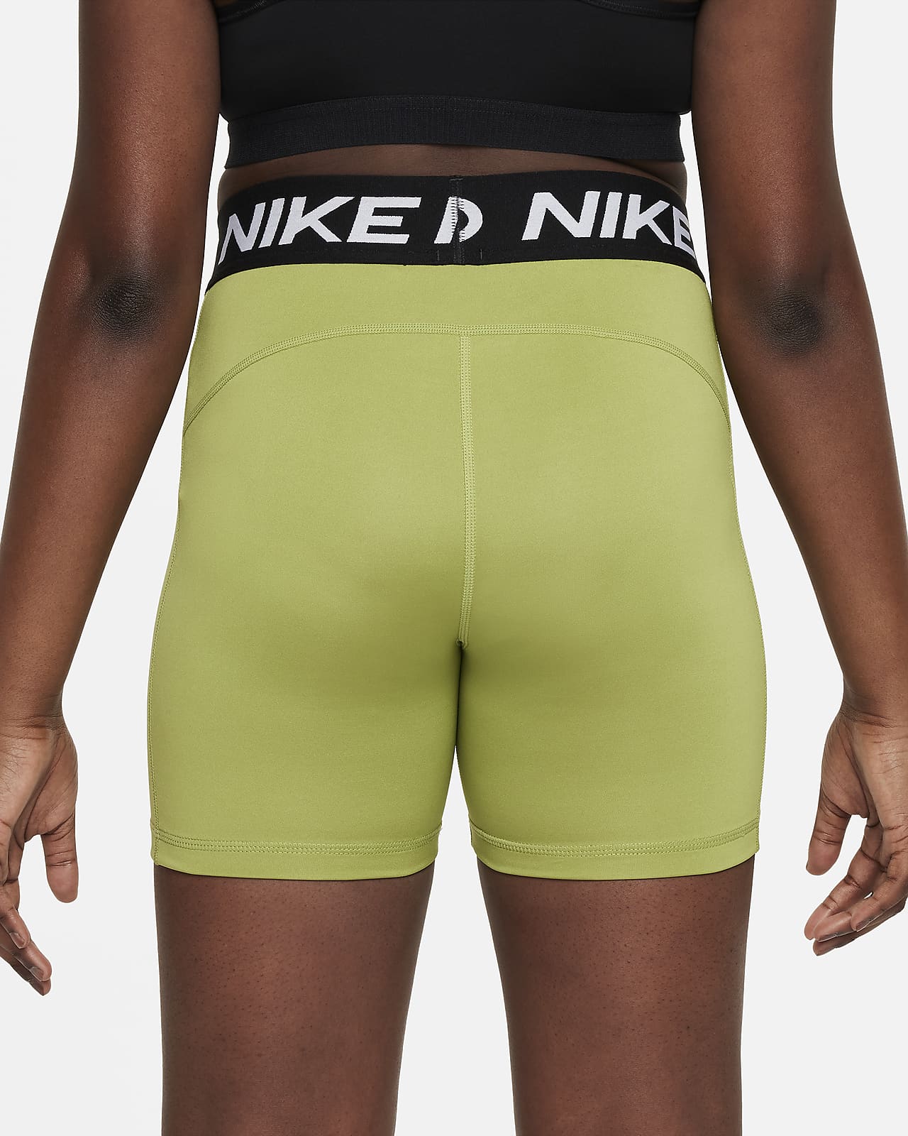 Short Nike Pro 5 Feminino - Preto+Branco