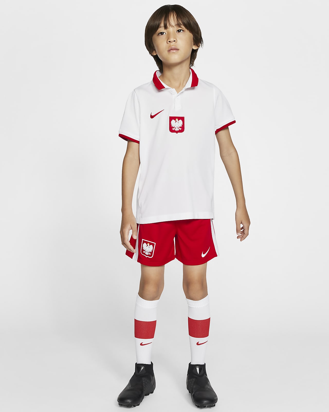 Polen 2020 Home Fußballtrikot-Set für jüngere Kinder