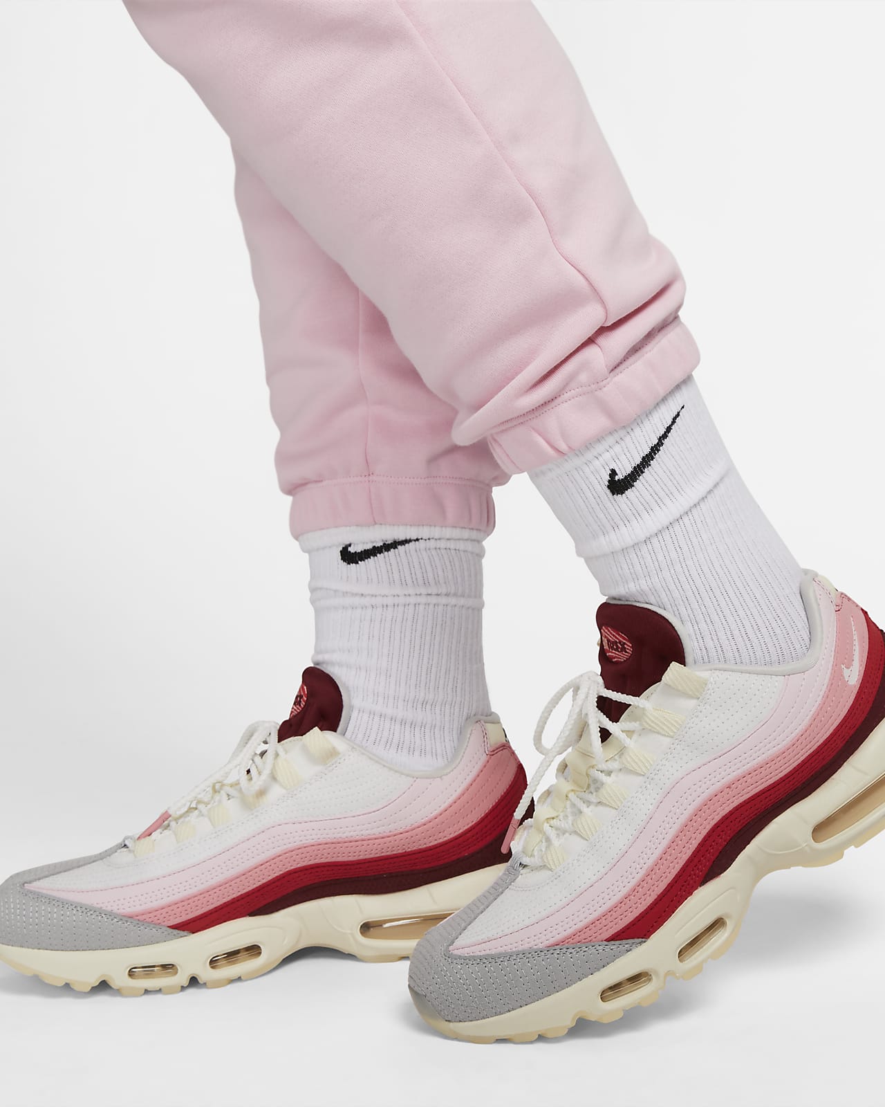Nike Sportswear Club Fleece Oversized joggingbroek met halfhoge taille voor  dames (Plus Size). Nike BE