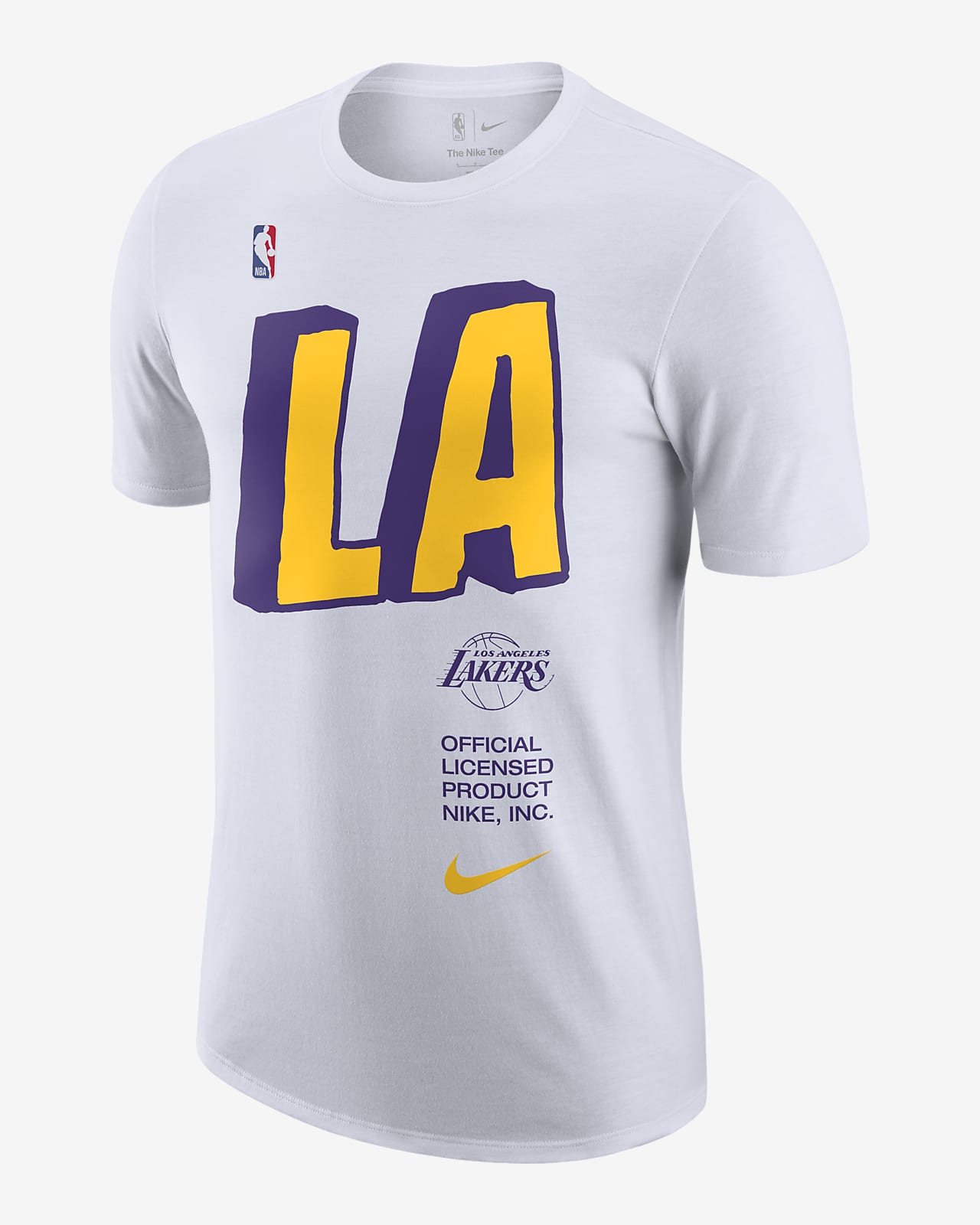 lakers t shirt white