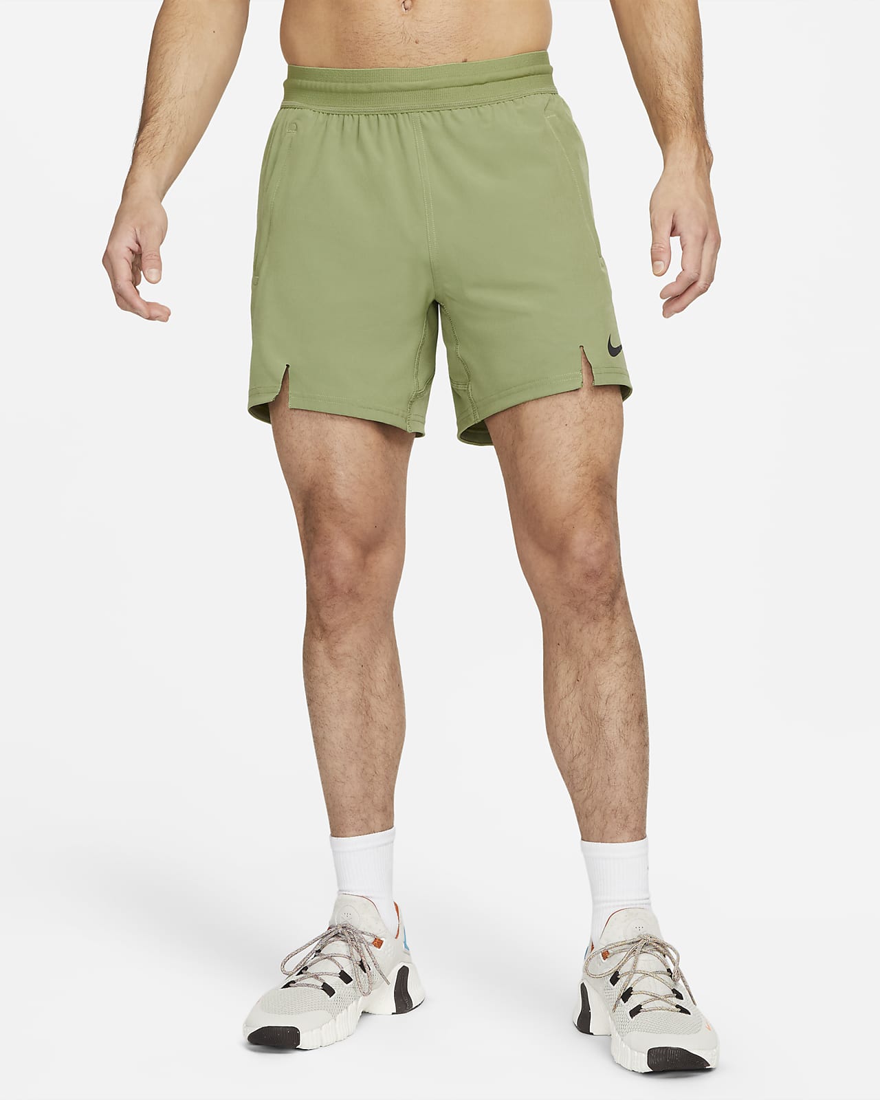 nike pro khaki shorts