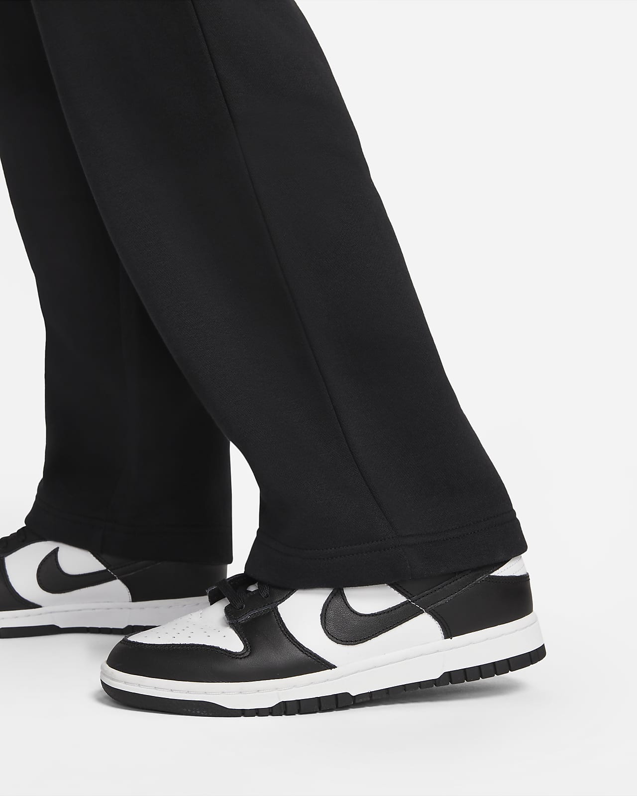 nike open hem fleece pants