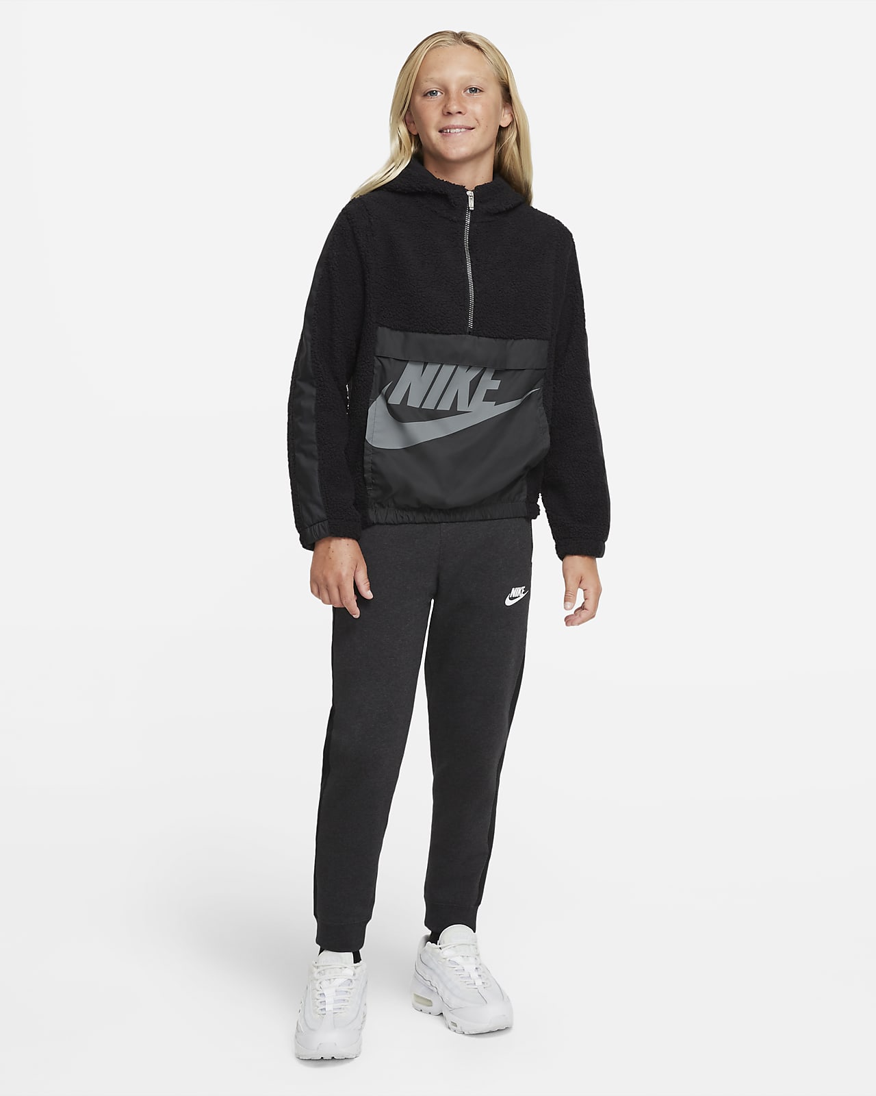 nike quarter zip boys