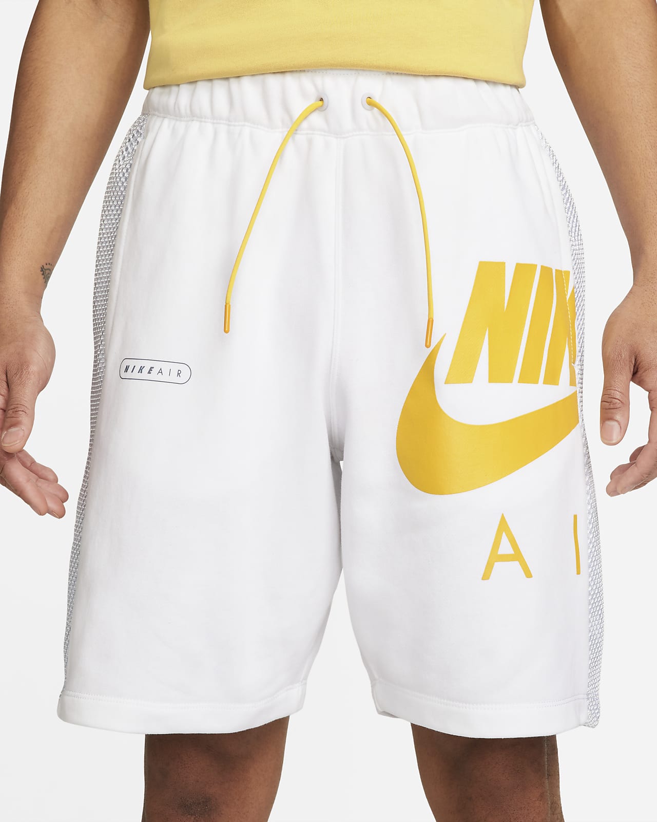 yellow nike air shorts