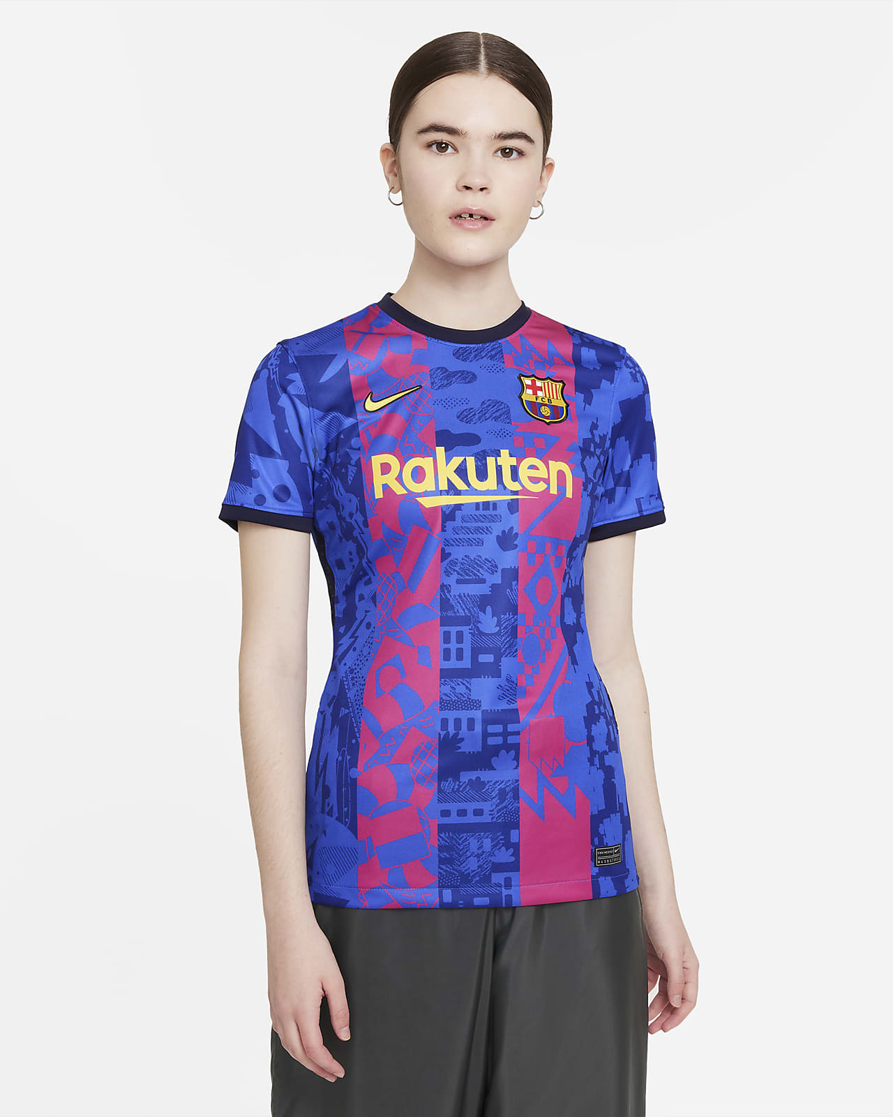 Vergelding beeld Indirect FC Barcelona 2021/22 Stadium Derde Nike voetbalshirt met Dri-FIT voor  dames. Nike BE