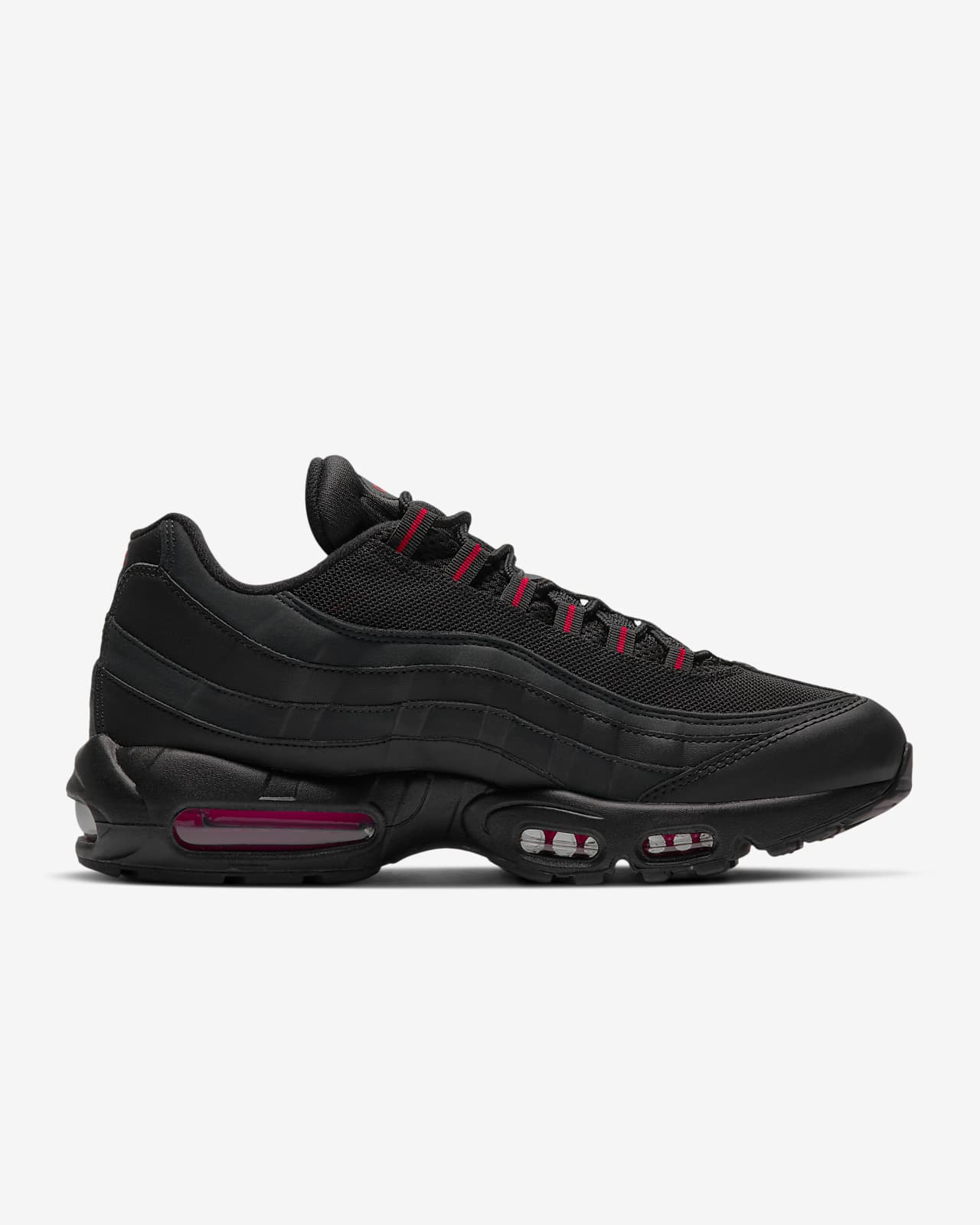 air max 95 black university red