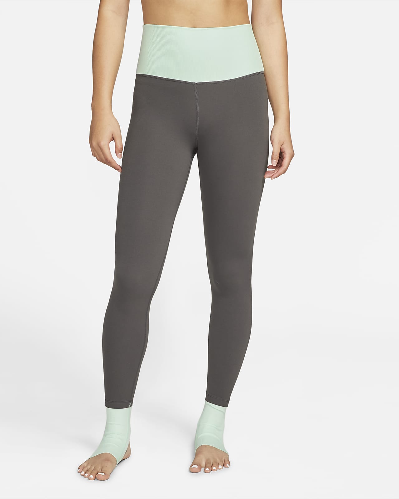เลกกิ้งเอวสูง 7/8 ส่วนแบบคัลเลอร์บล็อคผู้หญิง Nike Yoga Dri-FIT Luxe