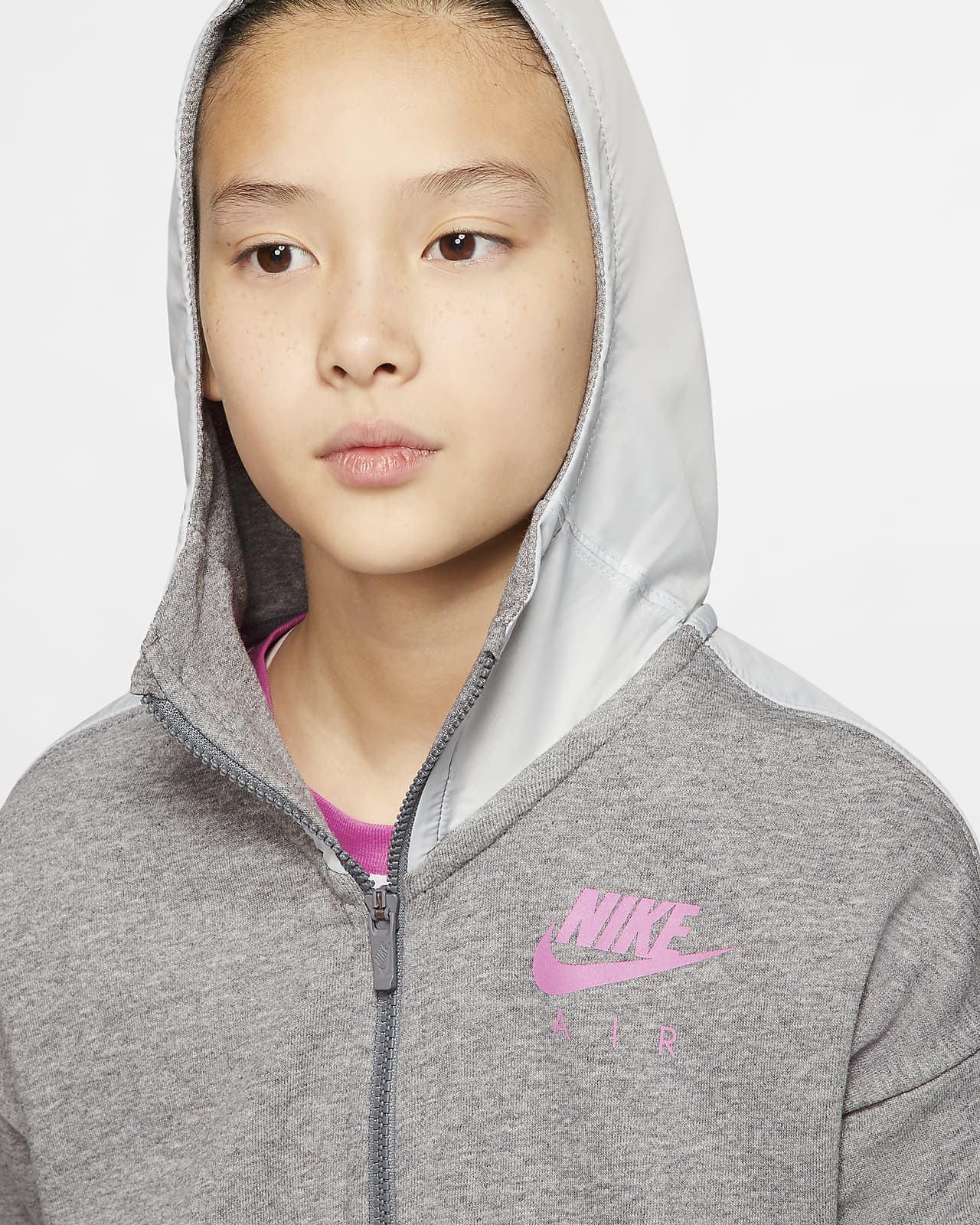 girls nike zip hoodie