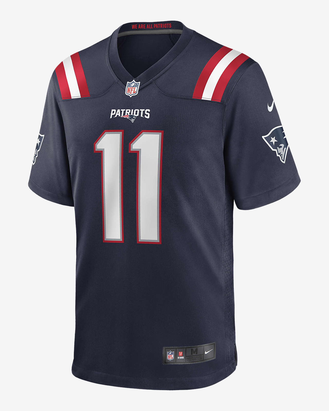 Camiseta oficial de fútbol para hombre Game NFL New England Patriots  (Julian Edelman). Nike.com