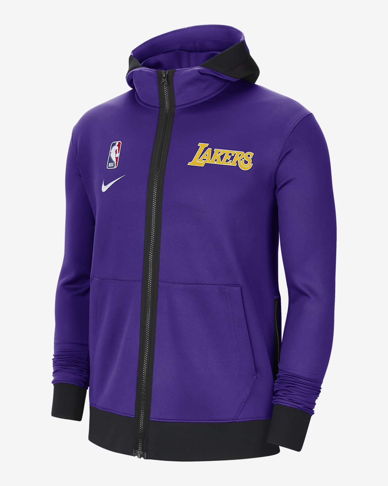 Los Angeles Lakers Showtime Men's Nike Therma Flex NBA Hoodie. Nike AE