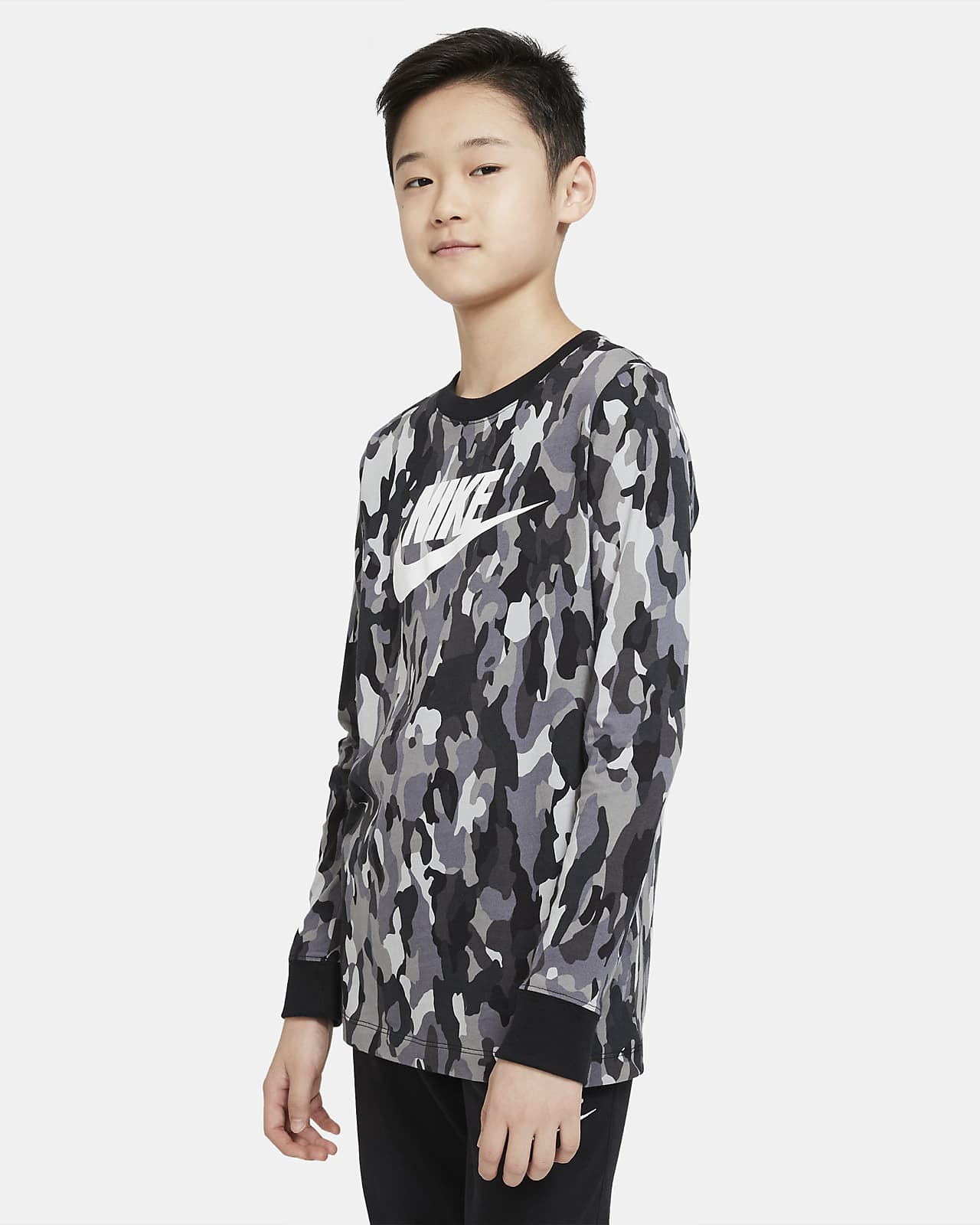 boys nike long sleeve shirts