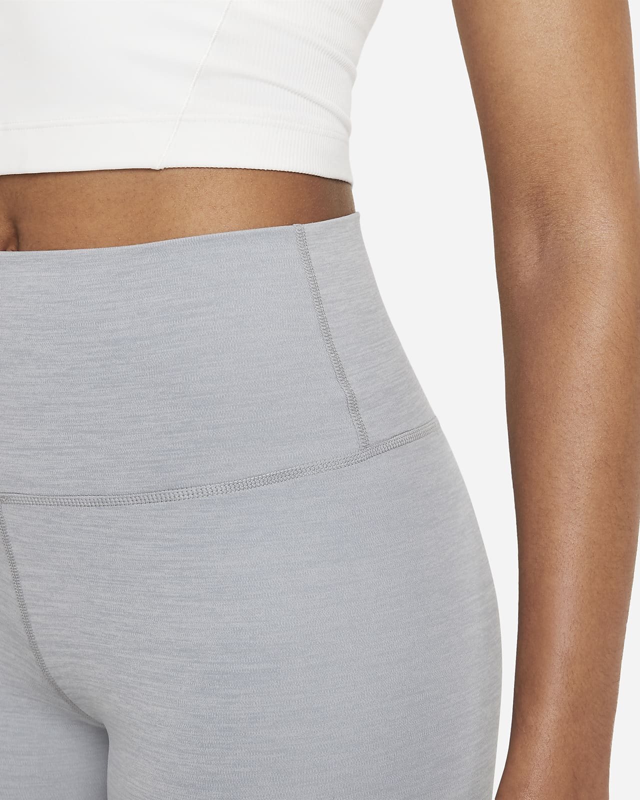 Nike Women's Yoga Luxe High-Waisted Shorts in Grey - ShopStyle