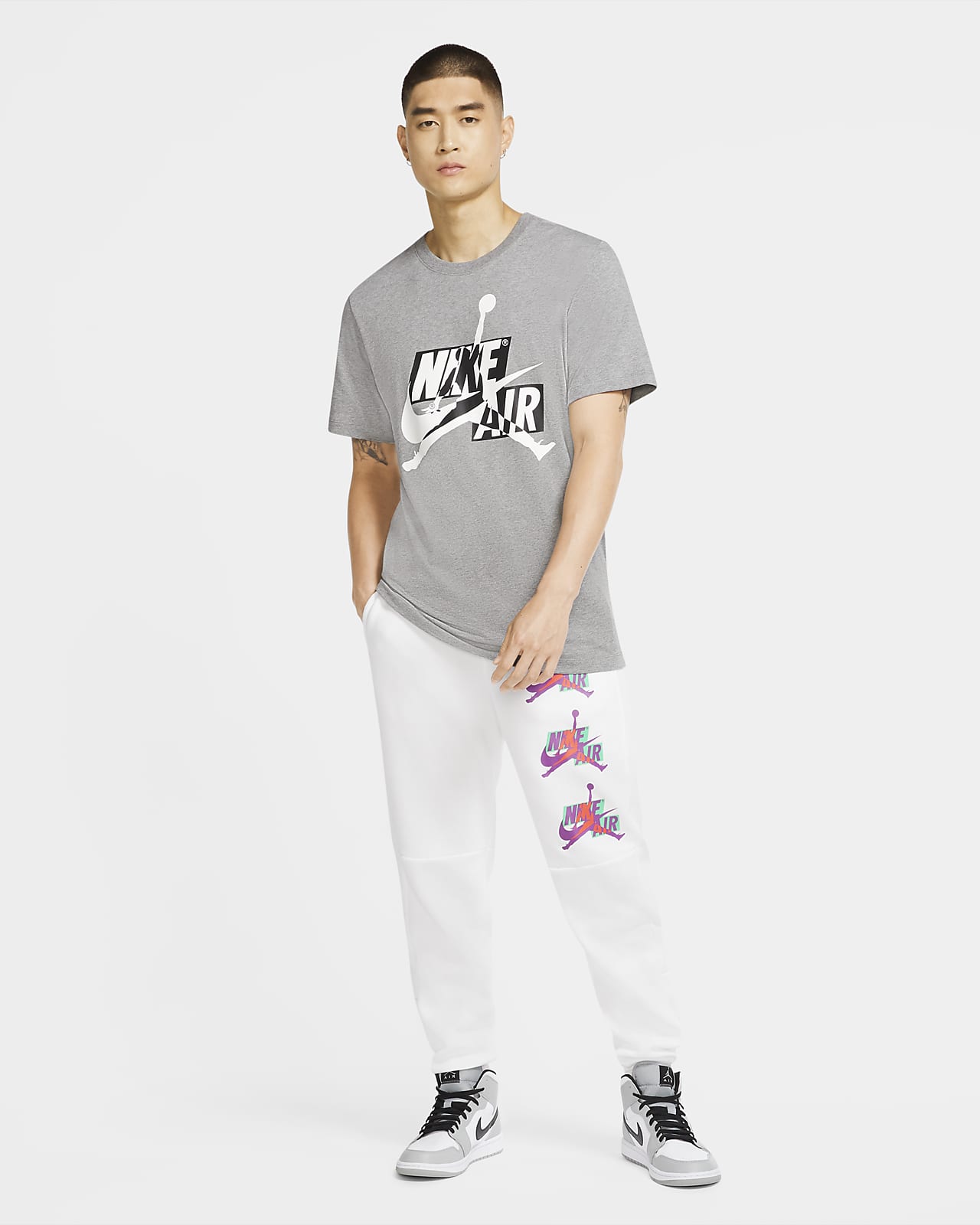 Kortärmad tröja Jordan Jumpman Classics HBR med rund hals Kortärmad tröja Jordan Jumpman Classics HBR med rund hals