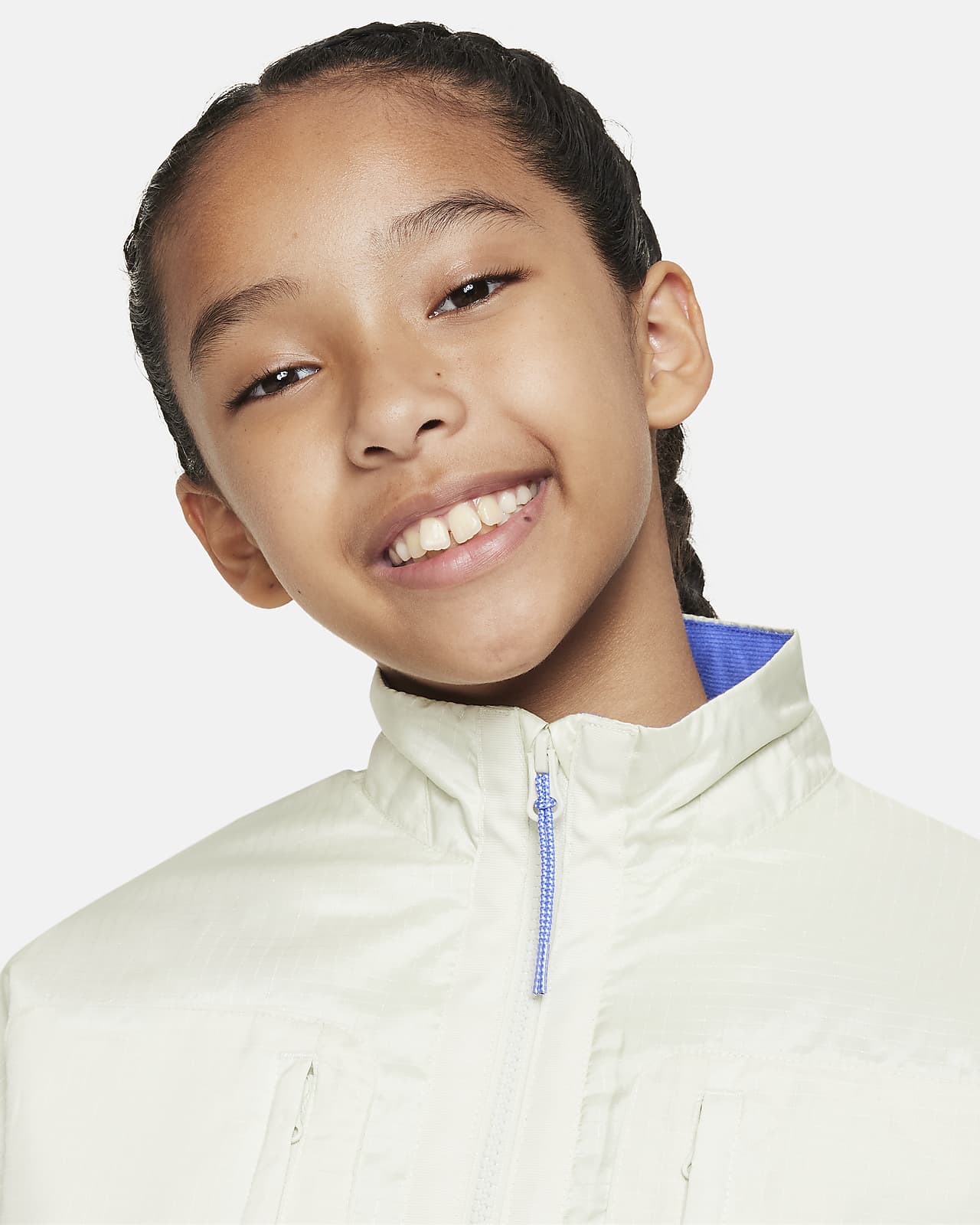 Therma-FIT Repel (Girls\') Kids\' Nike Nike Sportswear JP Big Shirt-Jacket.