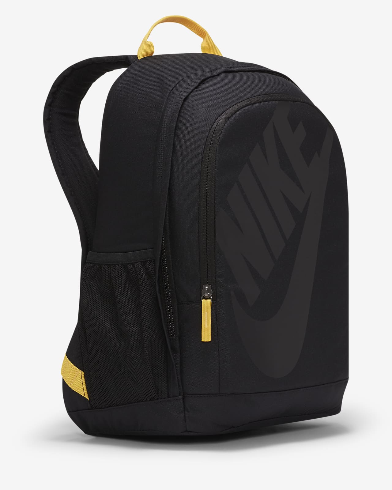 yellow and black nike backpack