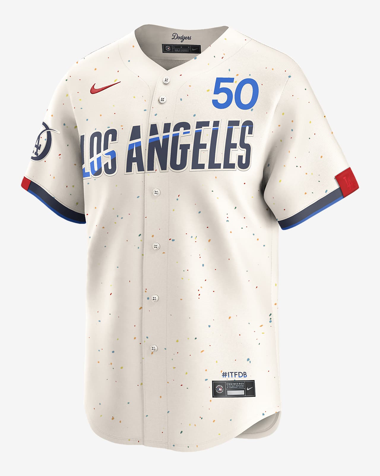 Jersey Nike Dri-FIT ADV de la MLB Limited para hombre Mookie Betts Los Angeles Dodgers City Connect
