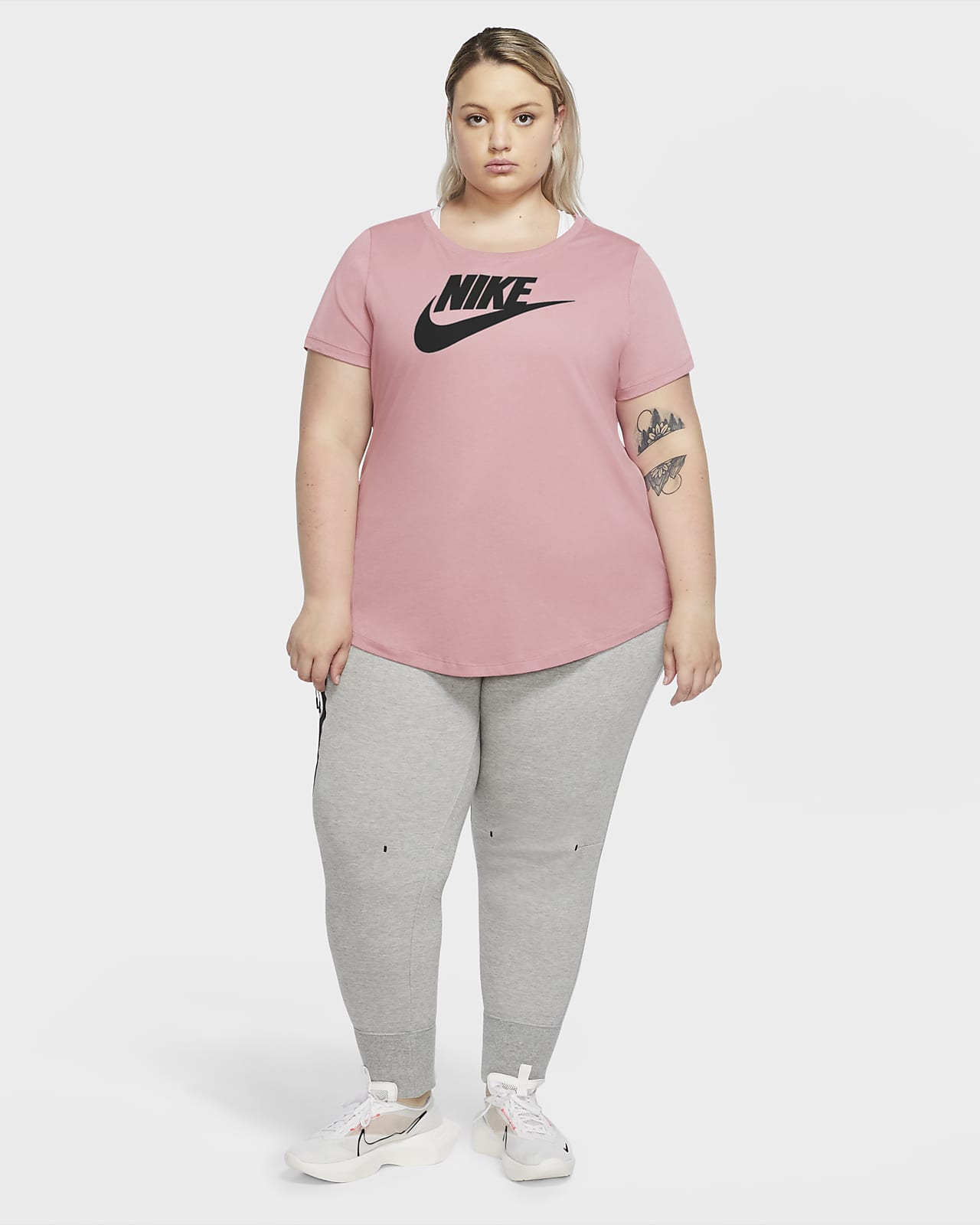 pink nike shirt plus size