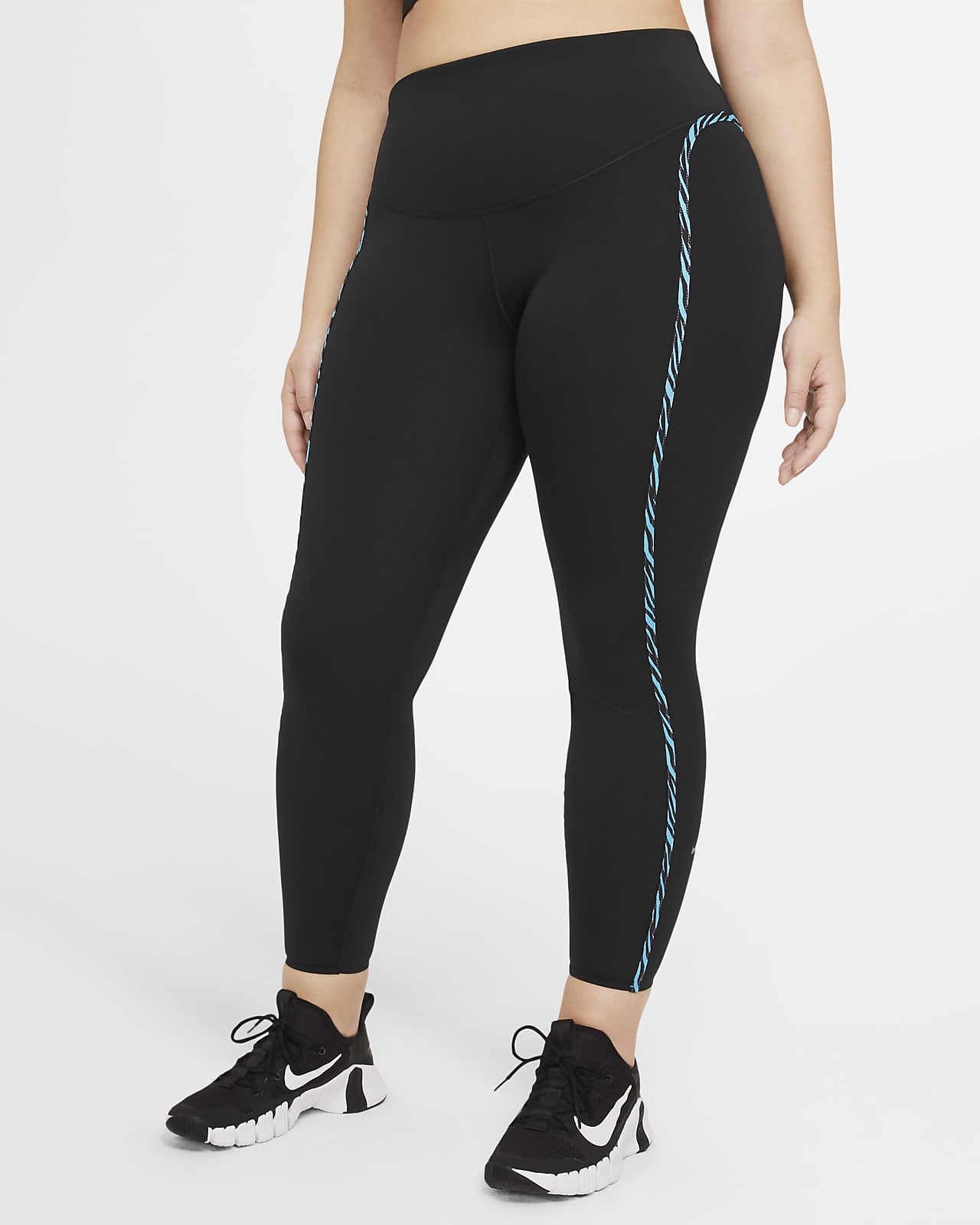nike training icon clash one tight luxe leggings in black