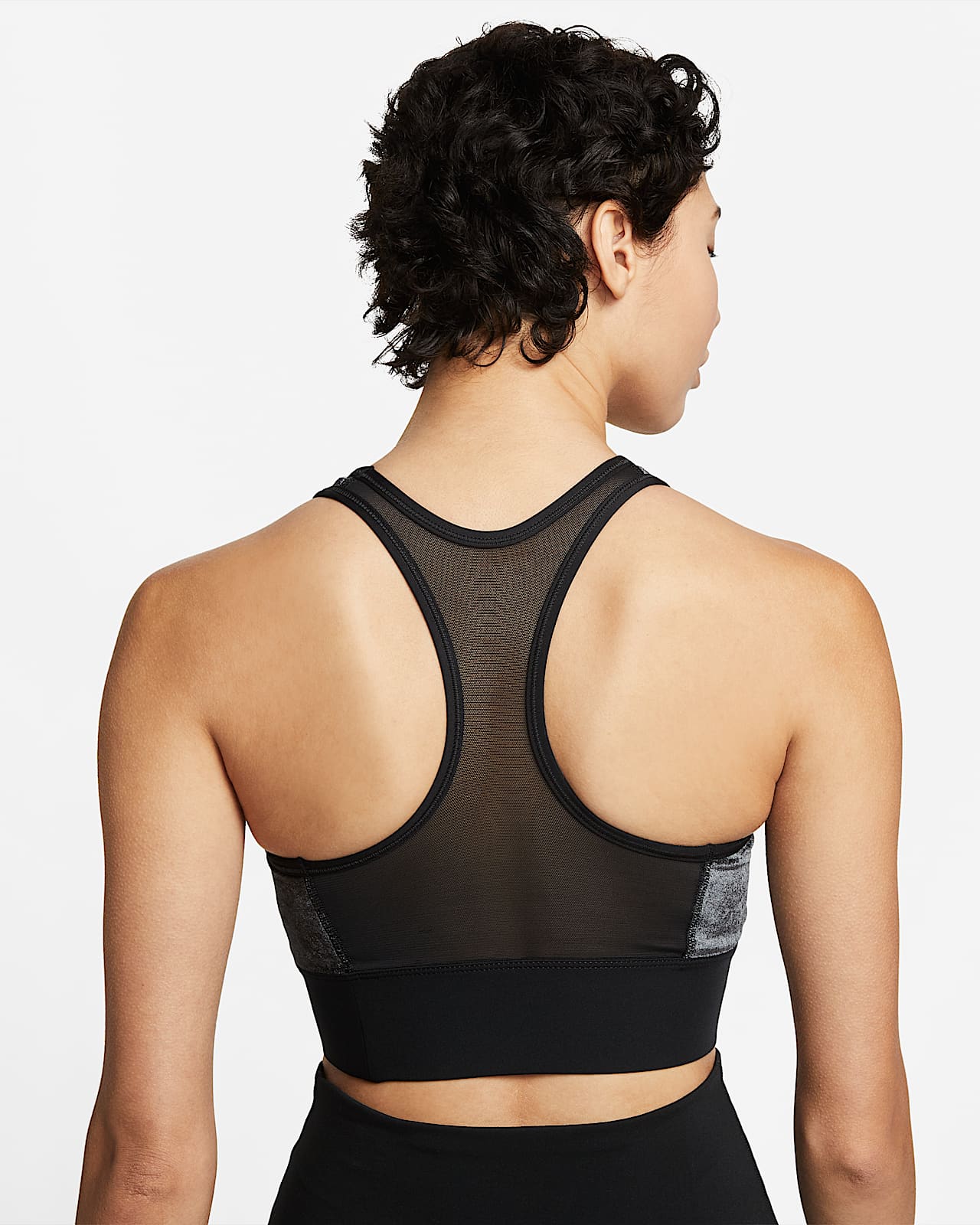 Bra deportivo sin almohadilla de media sujeción para mujer Nike Air Dri-FIT  Swoosh. Nike MX