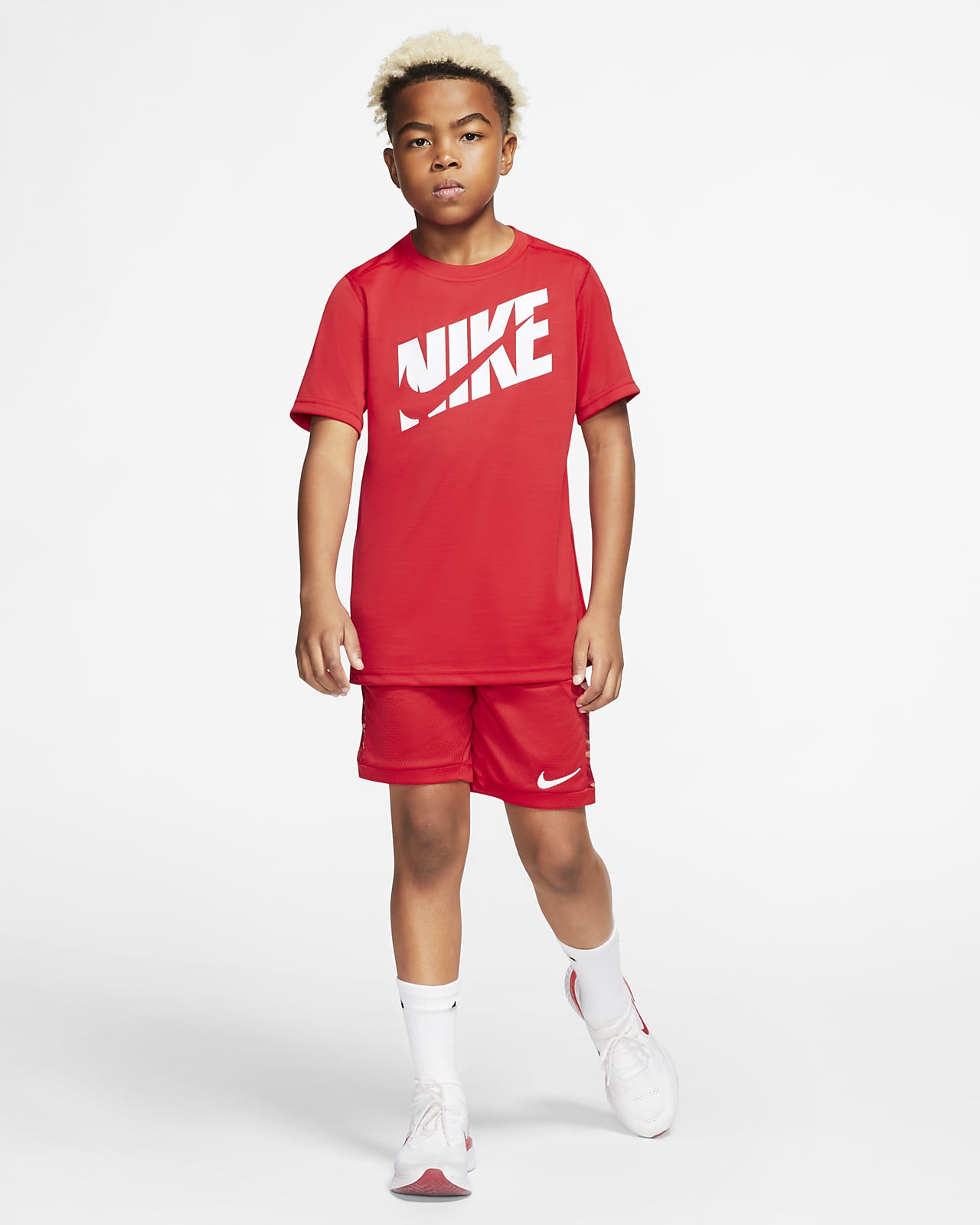 Nike Older Kids' (Boys') Short-Sleeve Training Top. Nike AE