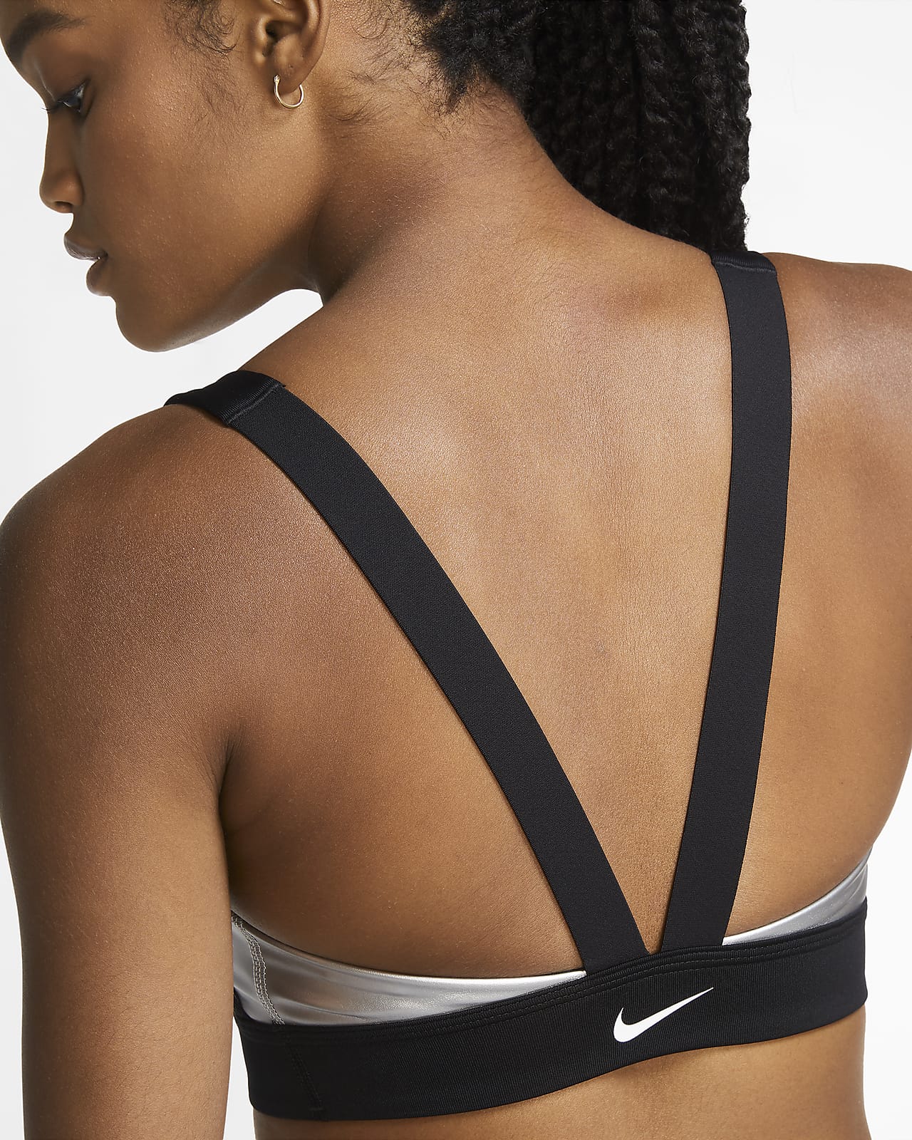 nike metallic sports bra