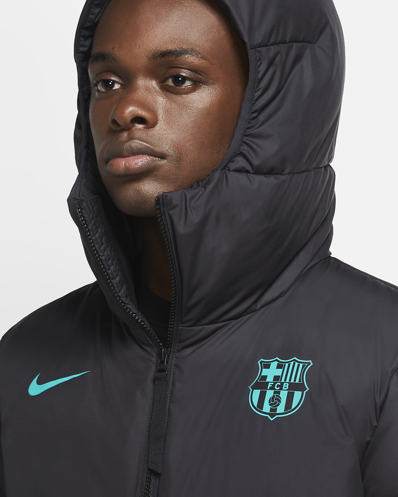 fc barcelona winter jacket nike
