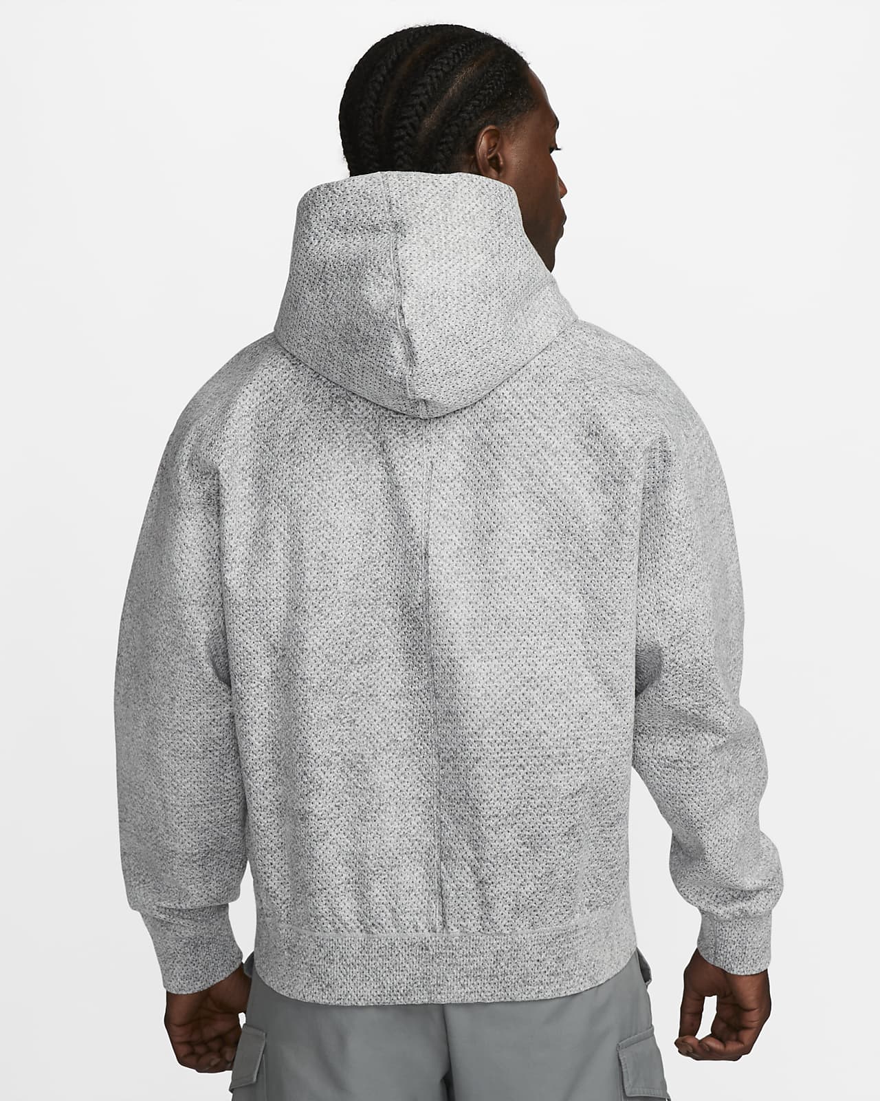 hoodie gris homme