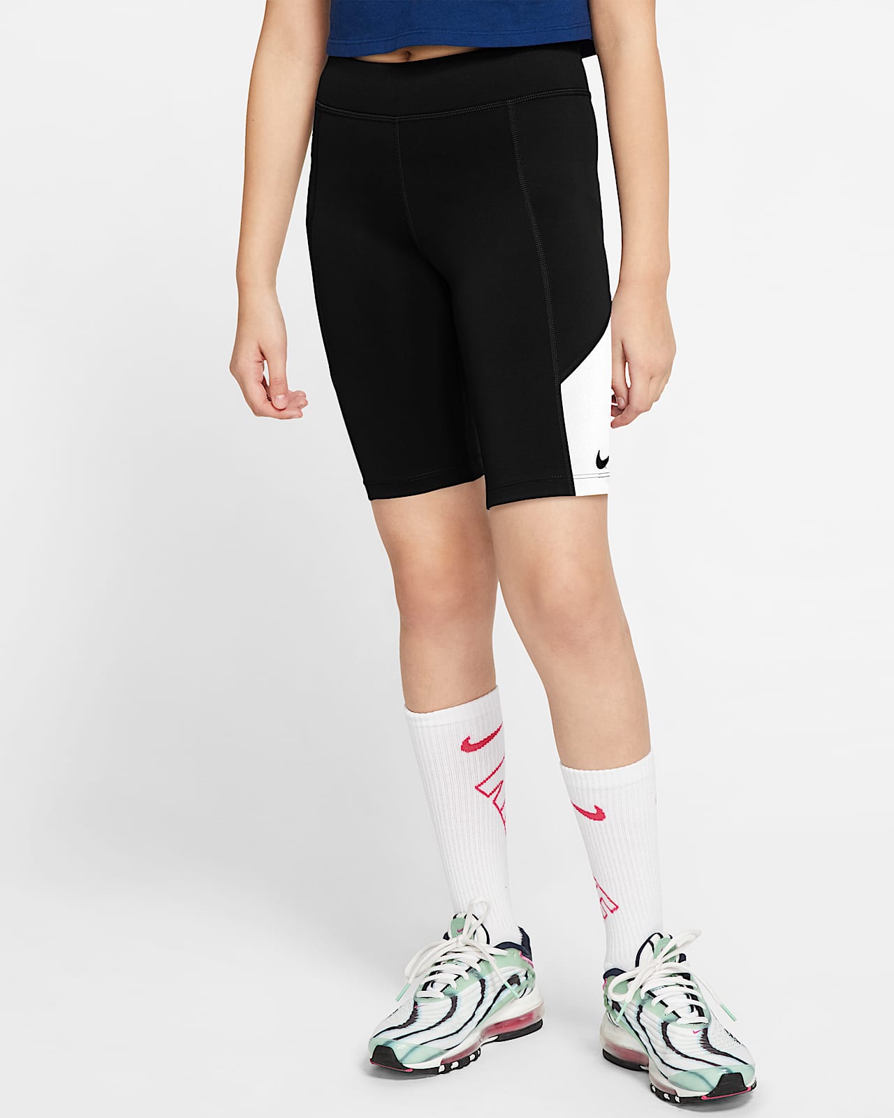 nike mesh biker shorts