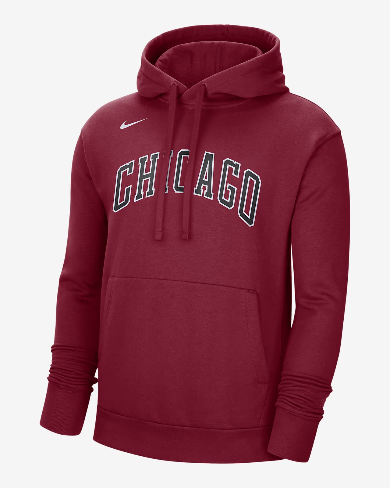 Chicago City Edition Men's Nike NBA Fleece Pullover Hoodie. Nike