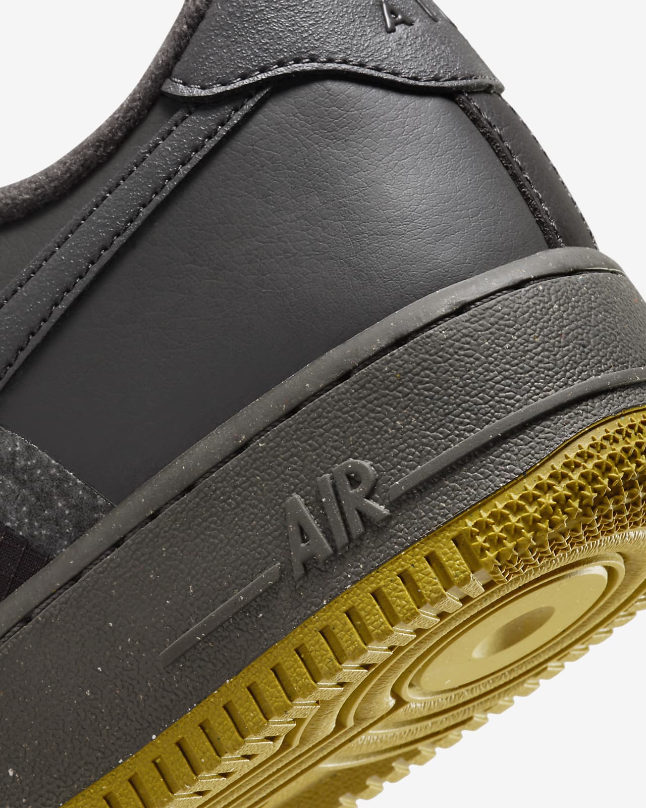 Nike Mens Air Force 1 High '07 LV8 Black/Metallic Gold-Black Leather Size  10 