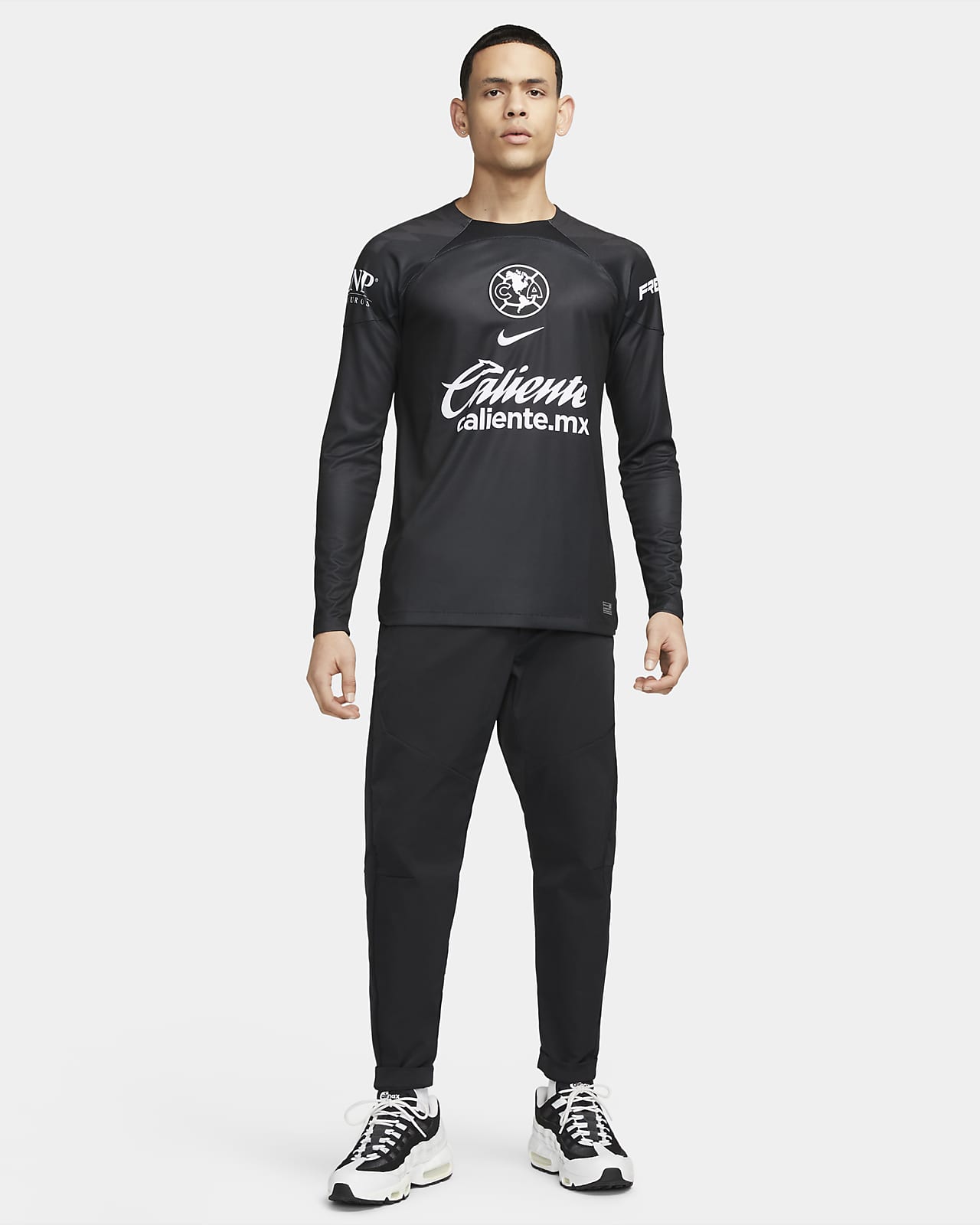 Club América 2023/24 Stadium Goalkeeper Men's Nike Dri-FIT Long-Sleeve  Soccer Jersey.