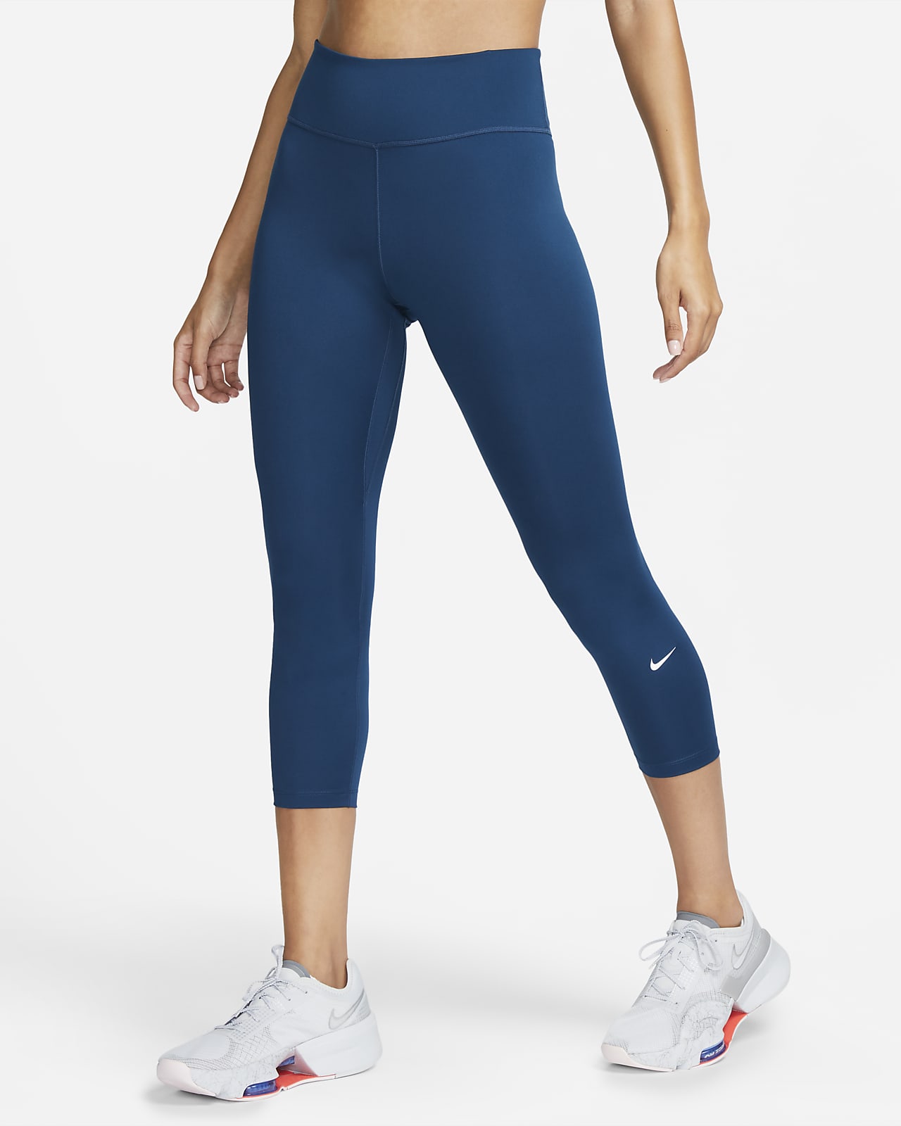 Leggings cropped de tiro medio para mujer Nike One