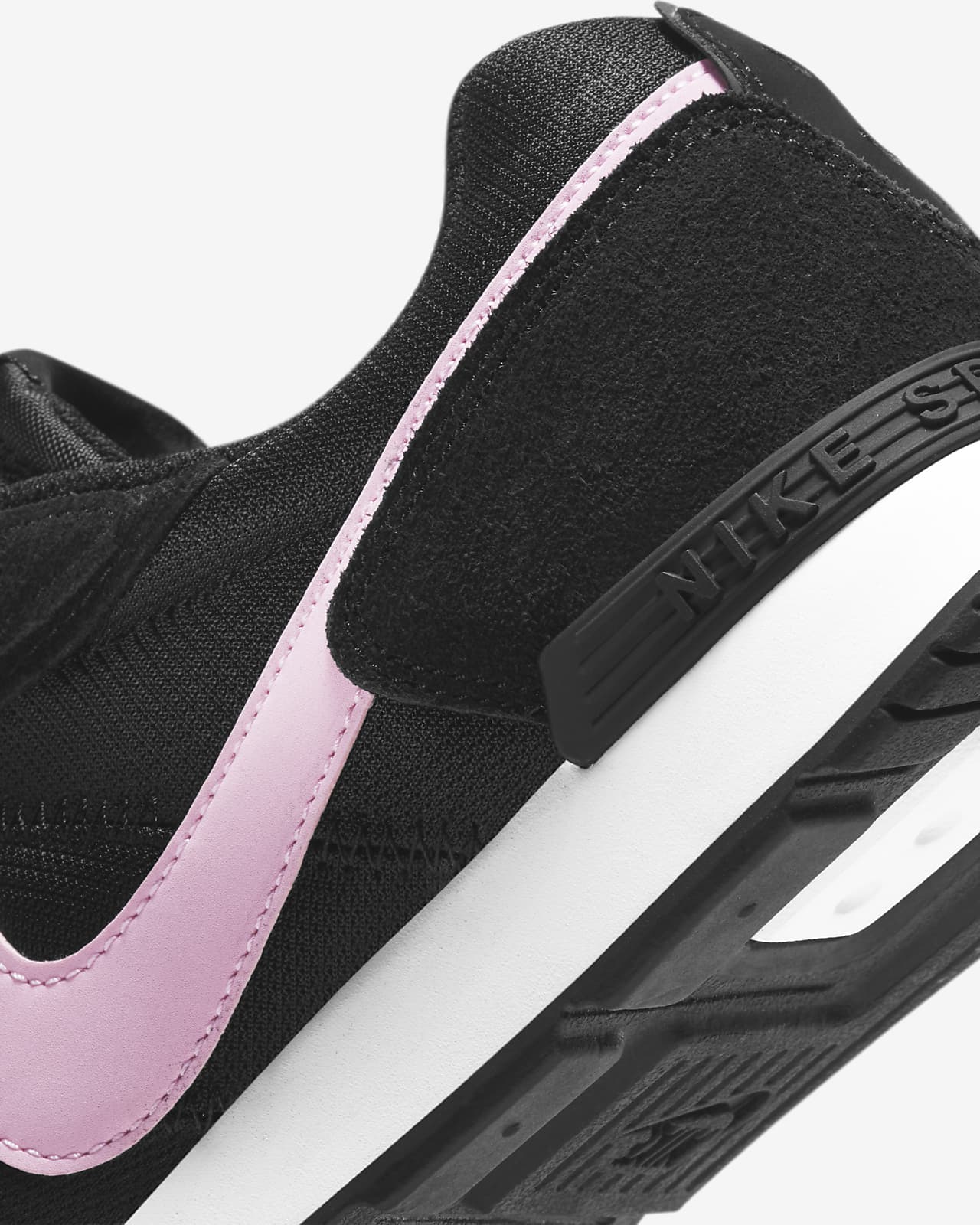 pink and black shoes nike