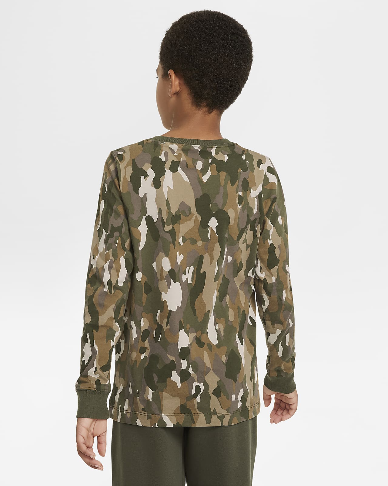 Nike Sportswear langermet T skjorte med trykk til store barn Nike Sportswear langermet T skjorte med trykk til store barn