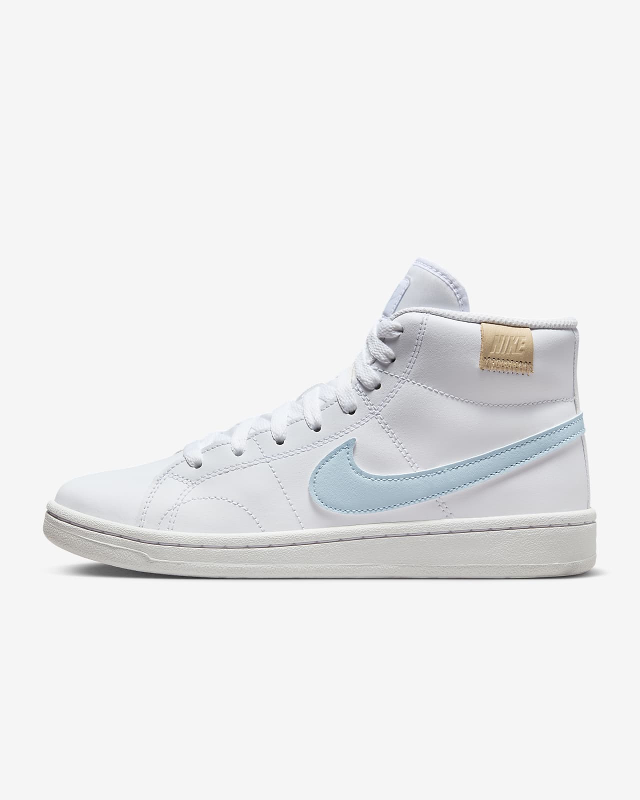 White leather outlet nike high tops