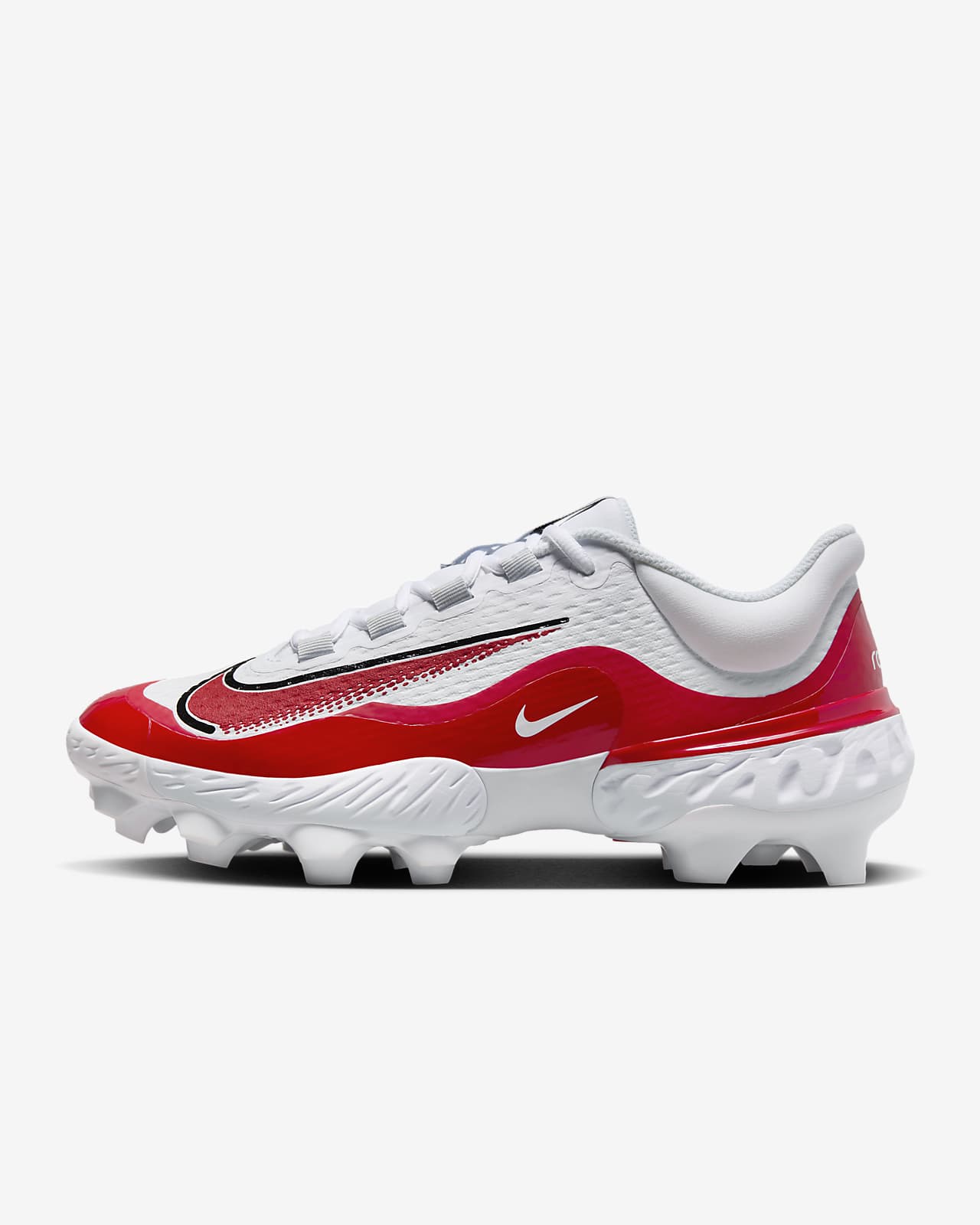 Strawberry Ice Cream Nike Alpha Huarache Elite 3 Low Cleats 13 / Metal