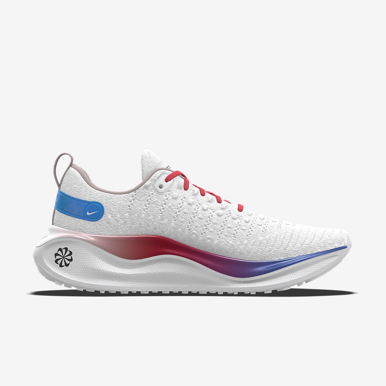 Nike react white red blue online