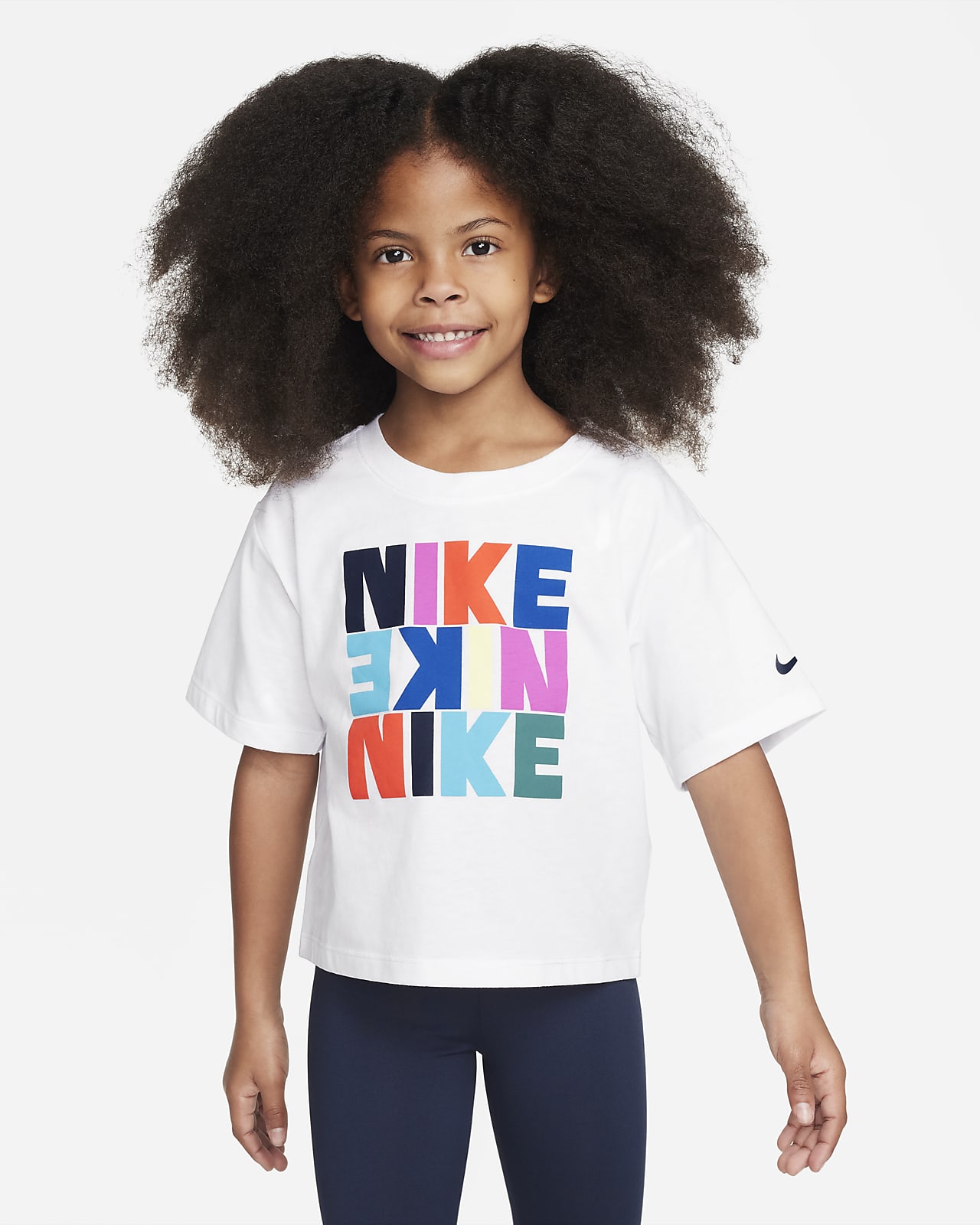 Nike Snack Pack Boxy Tee Younger Kids' T-Shirt. Nike AT