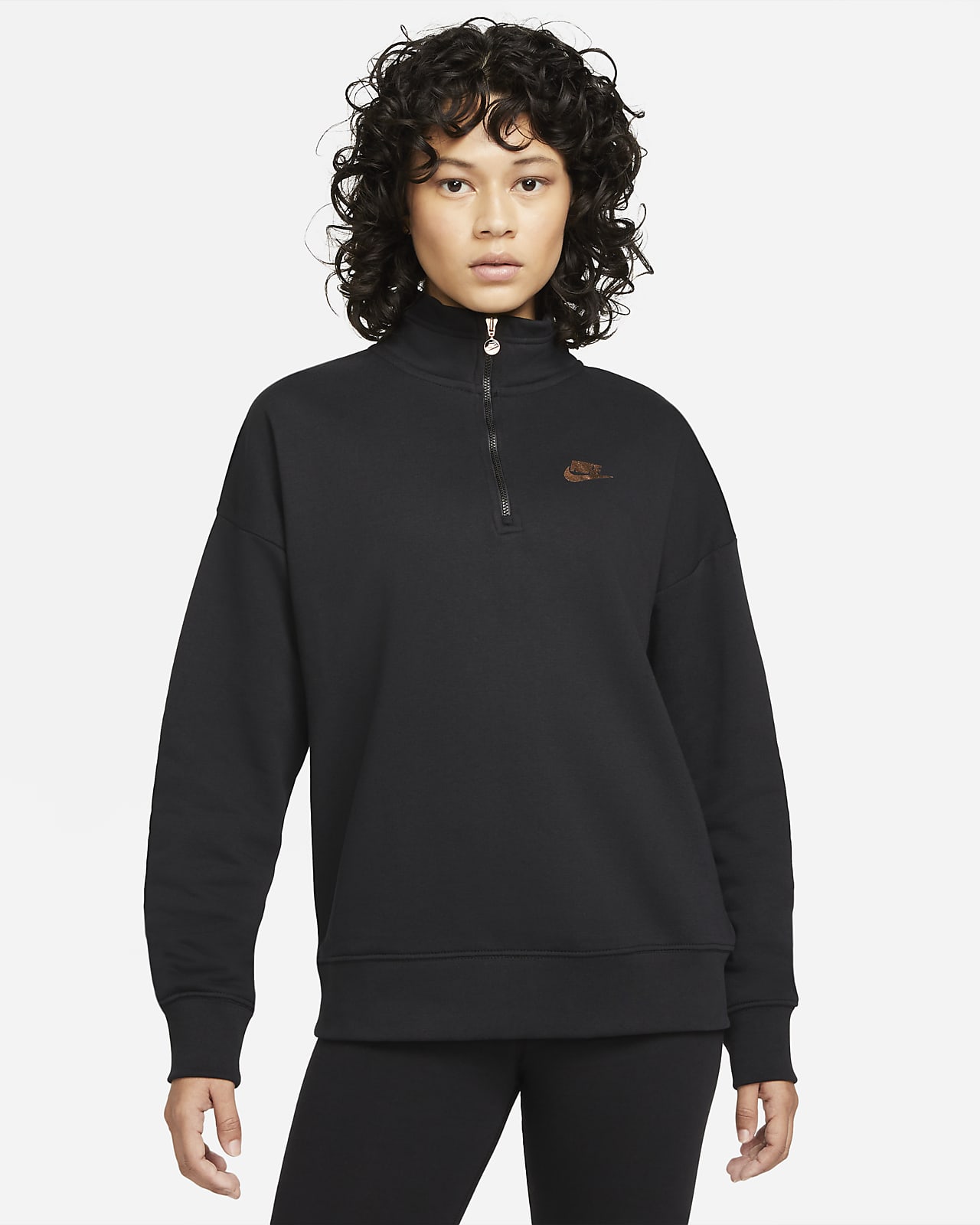 nike quarter zip sweatshirt women's