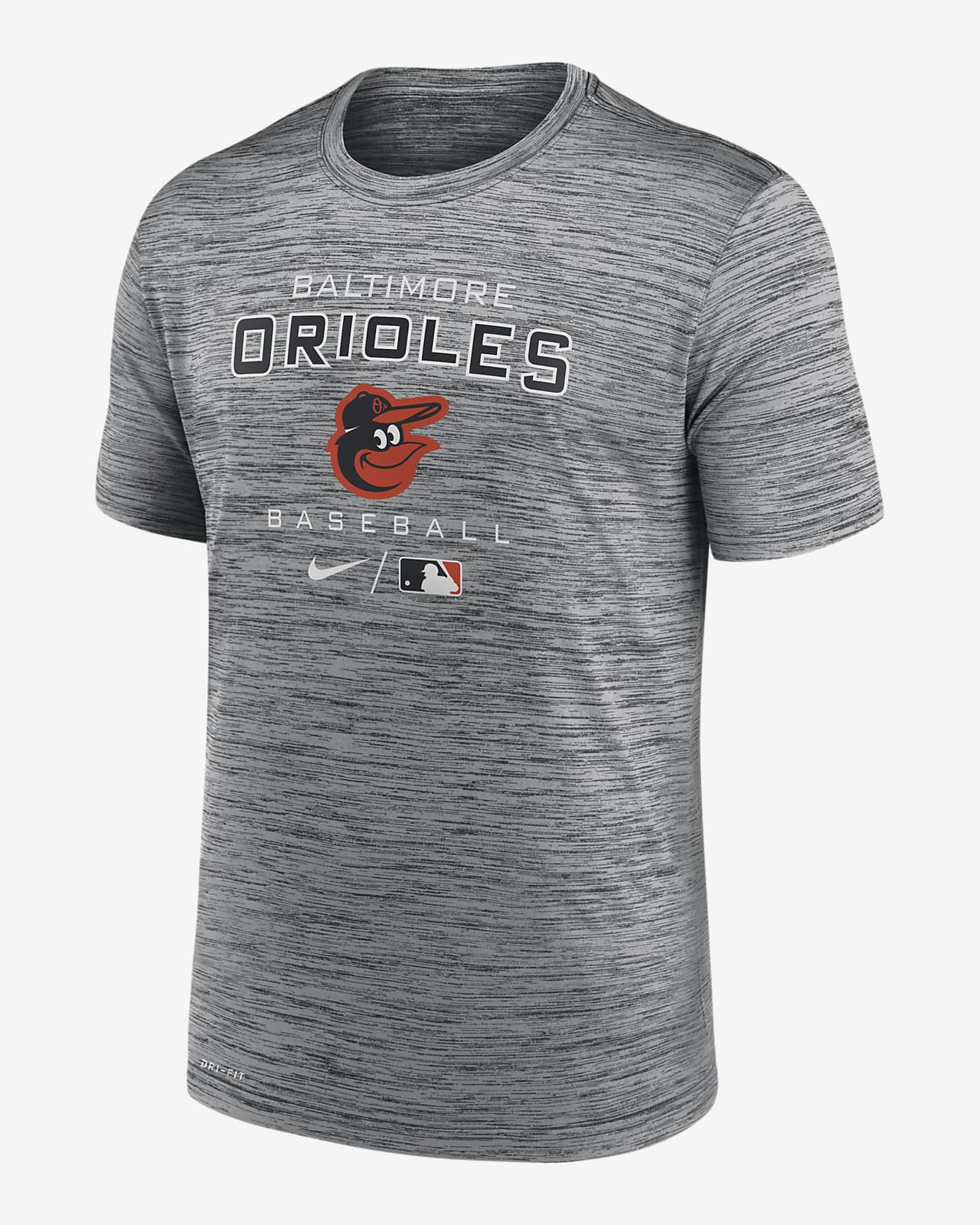 Baltimore Orioles Nike Dri-FIT Stripe Polo - Gray